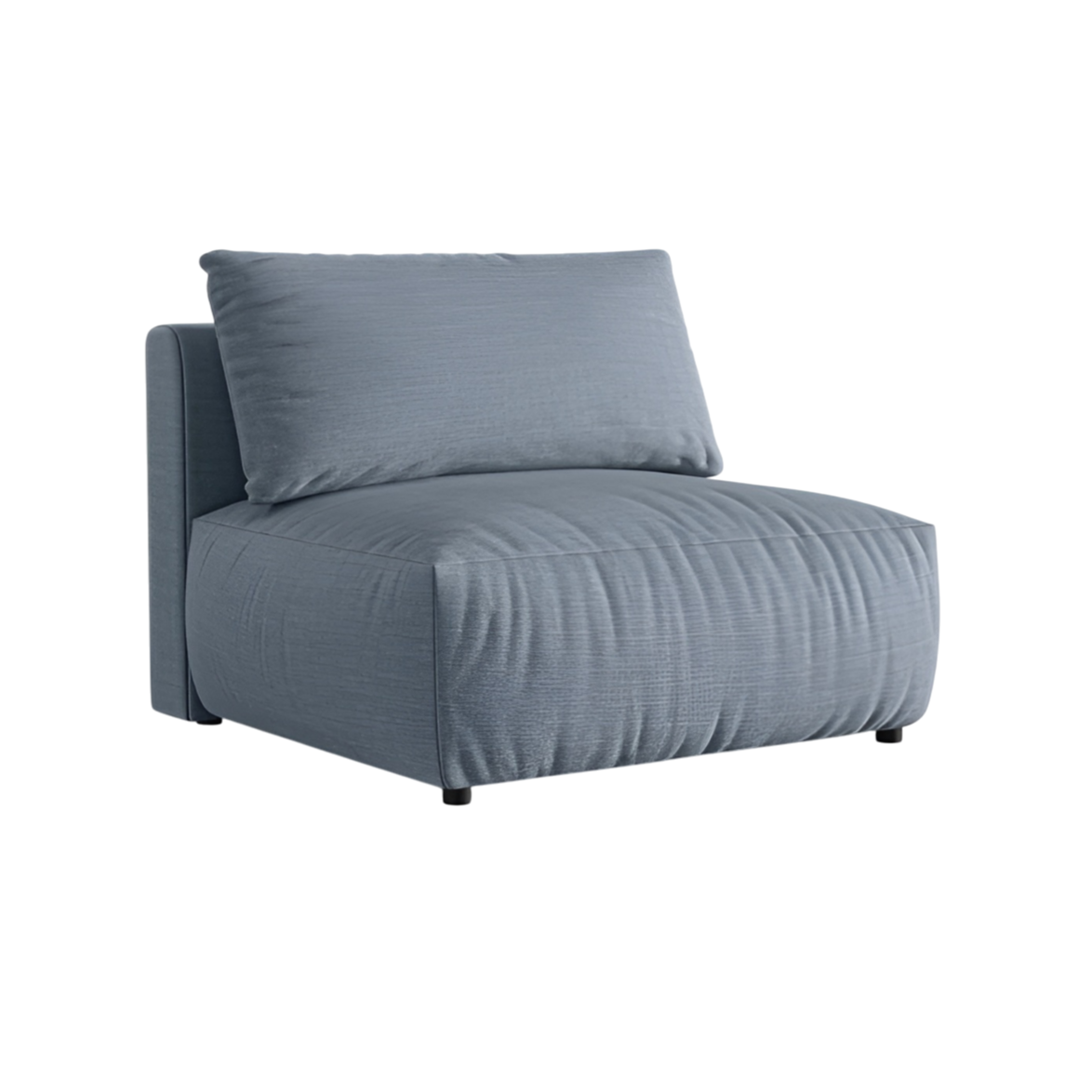 Sofa modułowa CHRIS - szeroki element środkowy jasnoniebieski szenil – Micadoni