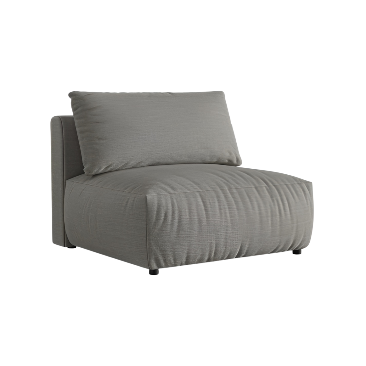 Sofa modułowa CHRIS - szeroki element środkowy jasnoszary szenil – Micadoni