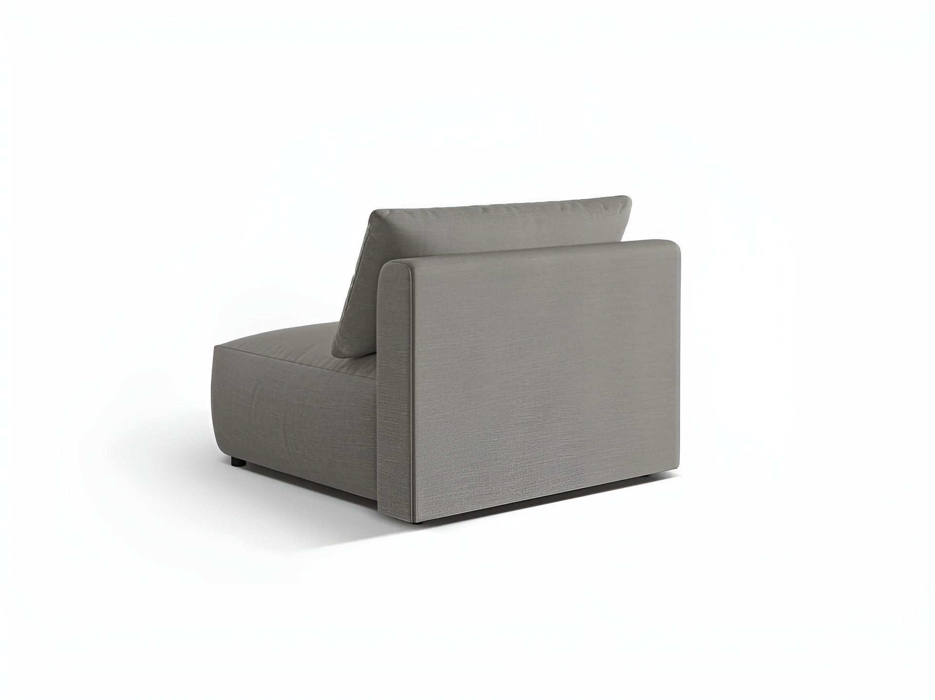 Sofa modułowa CHRIS - szeroki element środkowy jasnoszary szenil – sosna