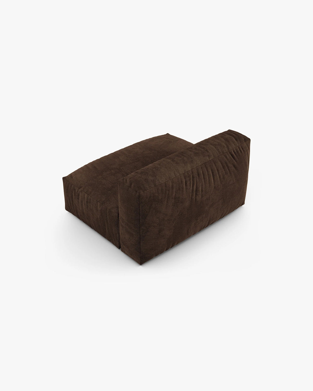Velvet modulaire bank MARTINA XL - middenmodule chocolade