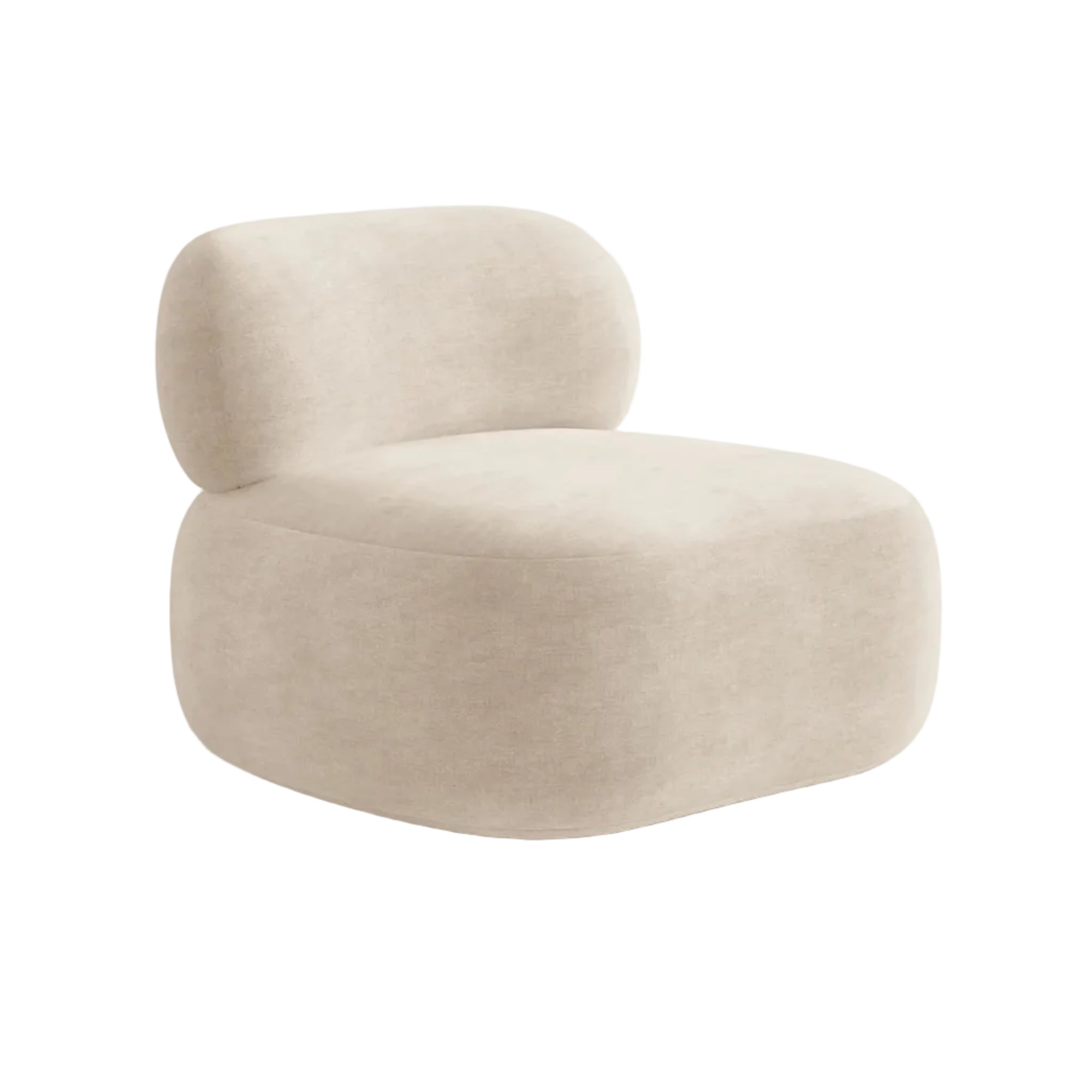 Fauteuil AURA lichtbeige chenille