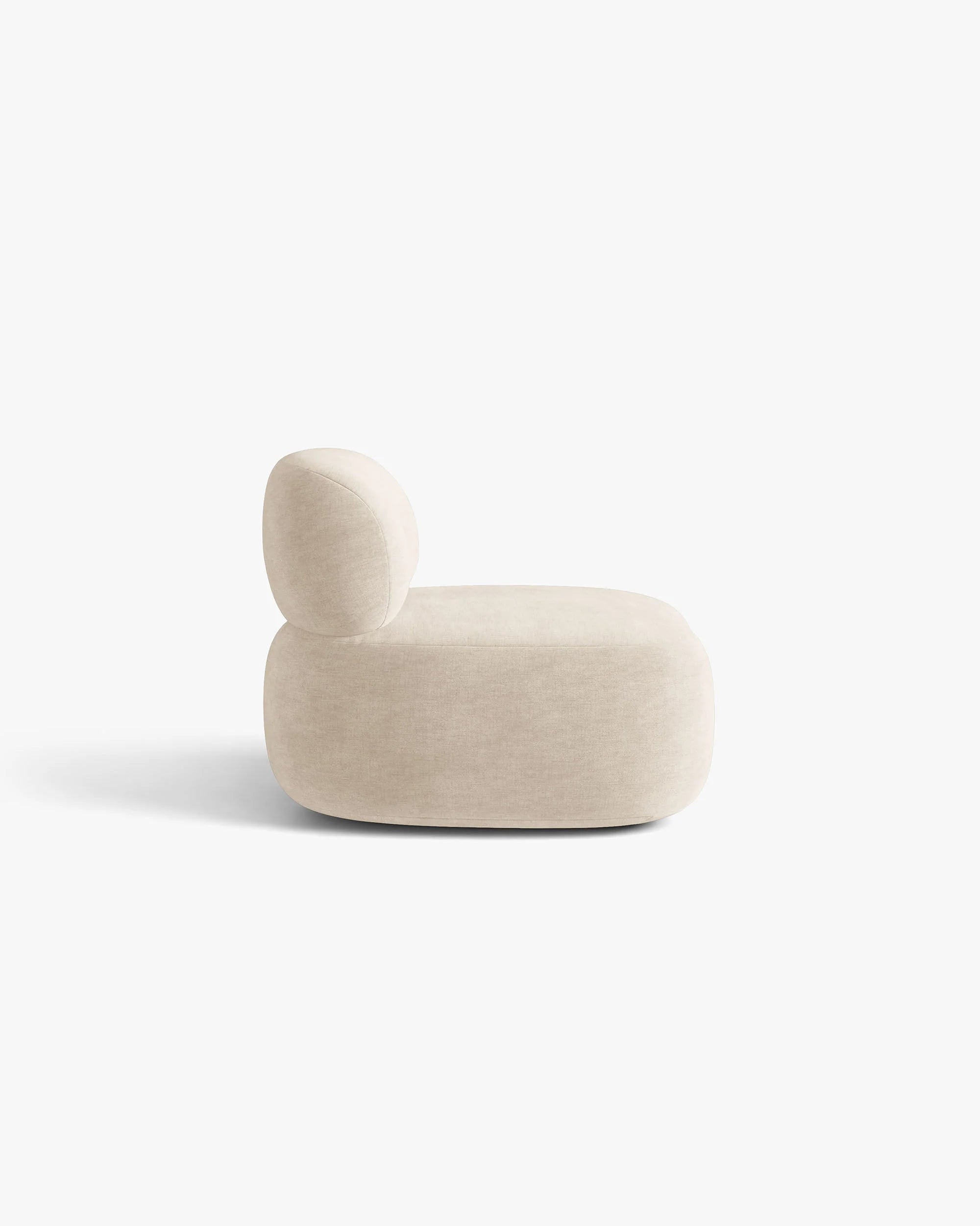 Fauteuil AURA lichtbeige chenille