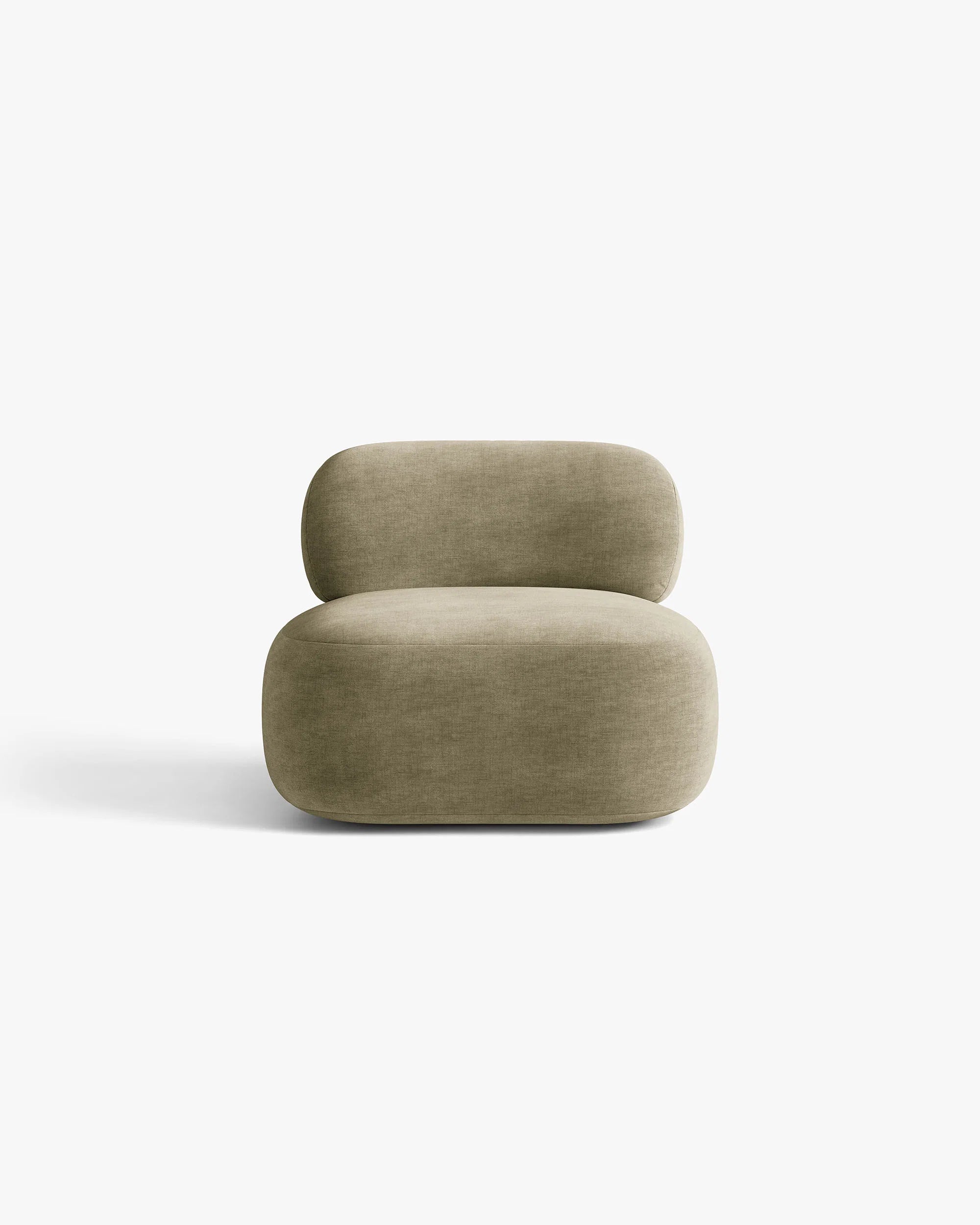 Fauteuil AURA lichtolijfkleurig chenille