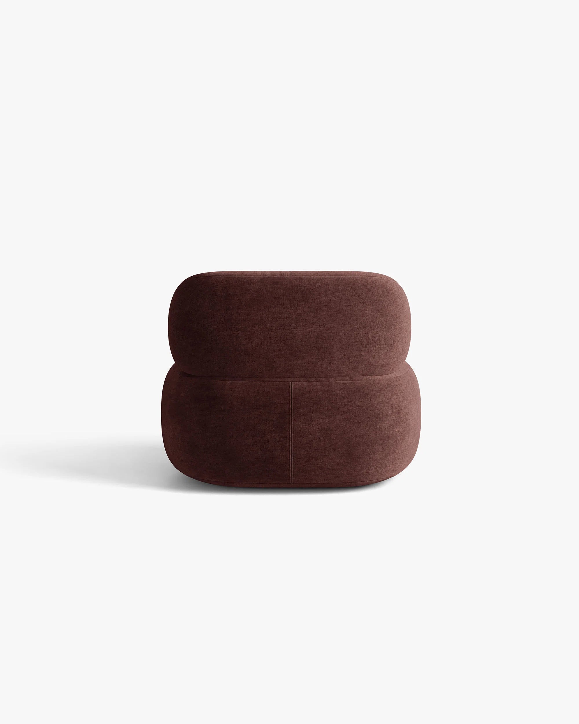 Fauteuil AURA in kersenrood chenille