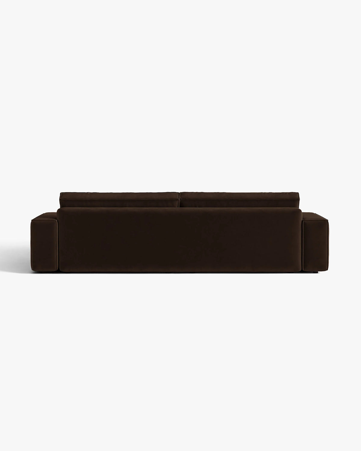 Velvet 3-zitsbank met slaapfunctie JODIE chocolade