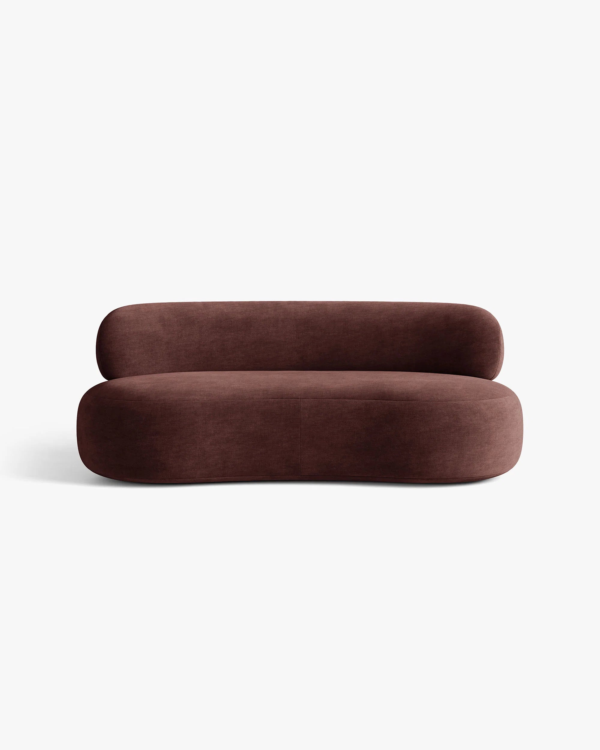 Sofa 3-zits AURA in kersenrode chenille