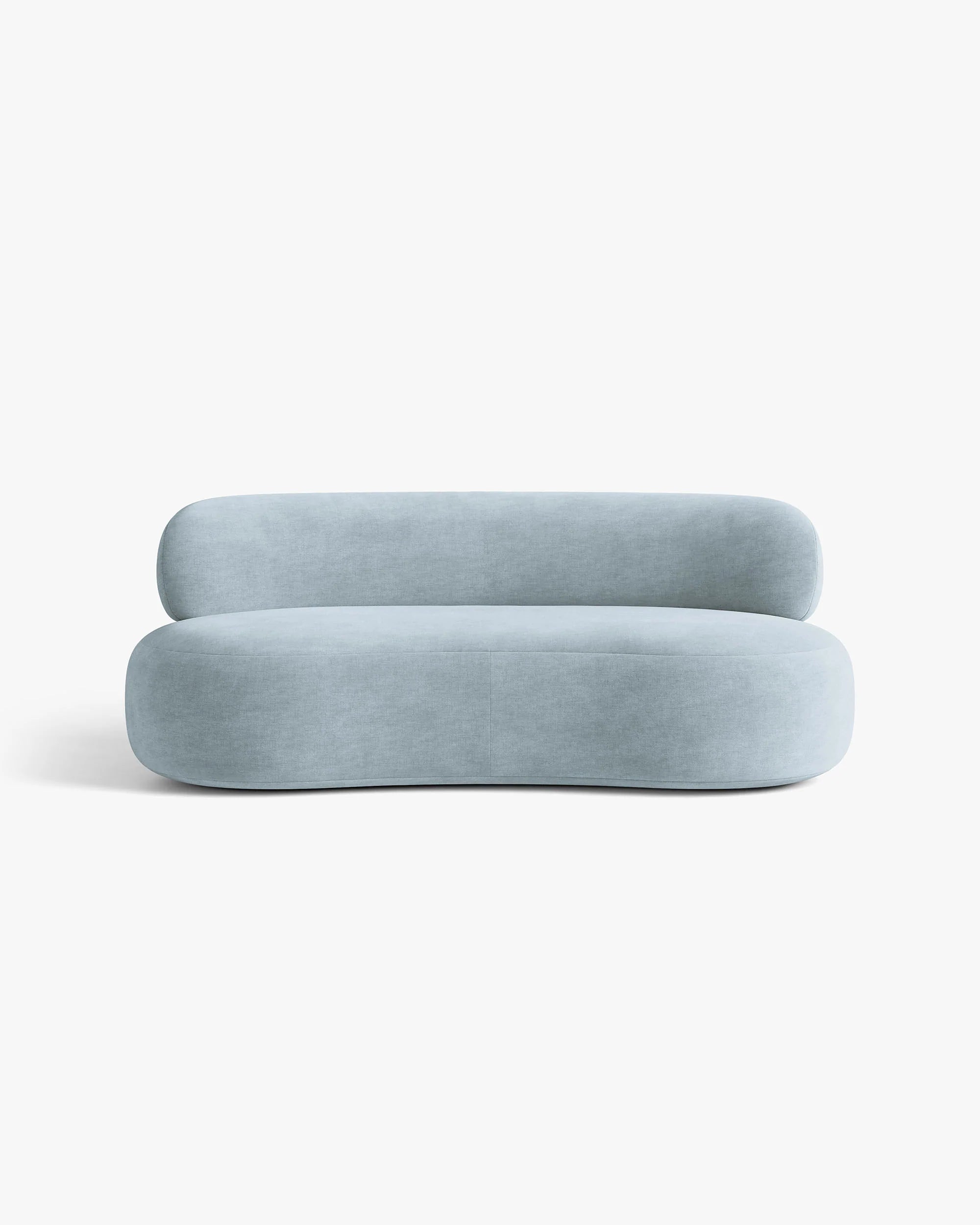 Sofa 3-zits AURA pastelblauw chenille