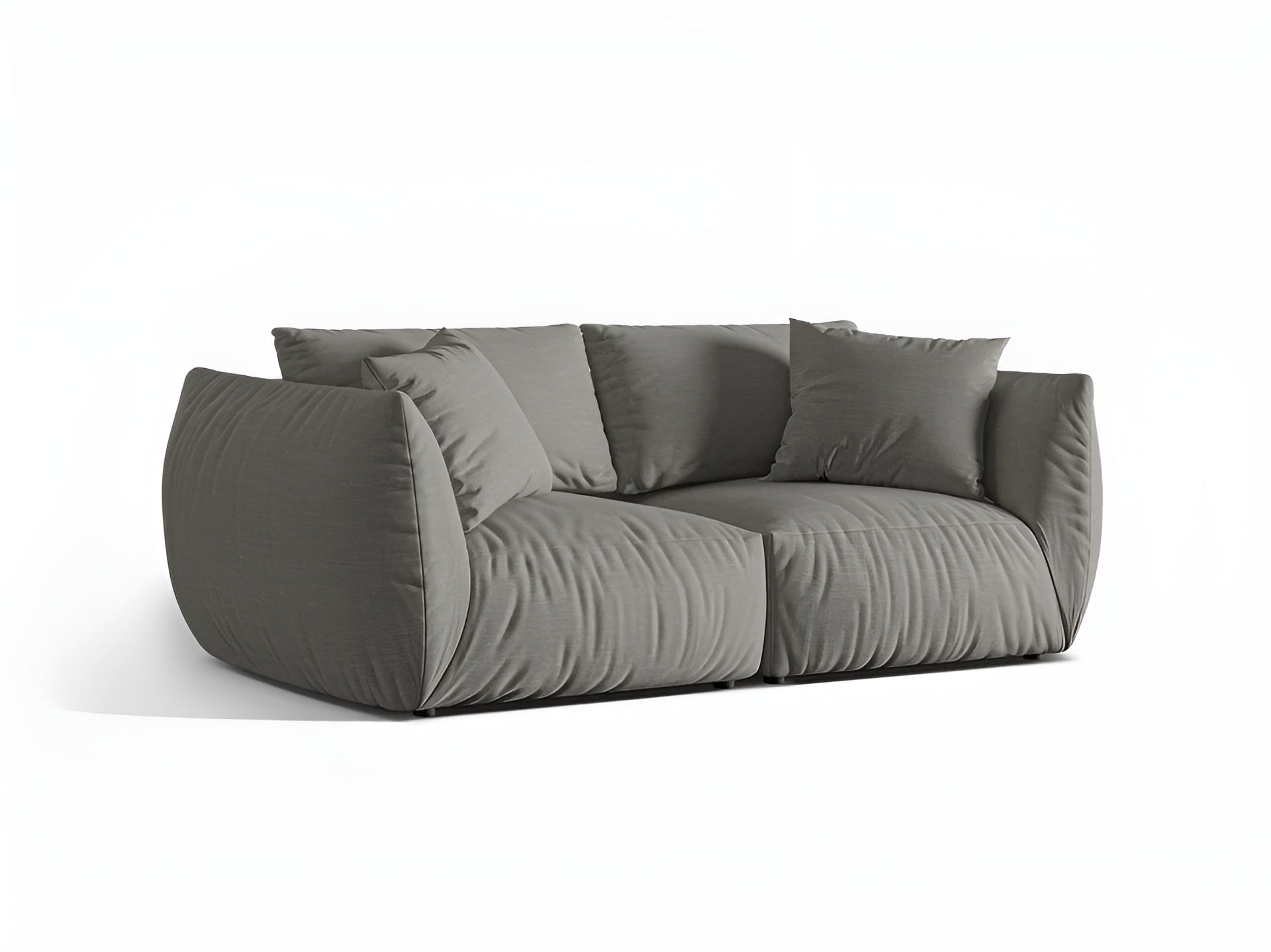 Sofa 3-Sitzer CHRIS dunkelgrau Chenille