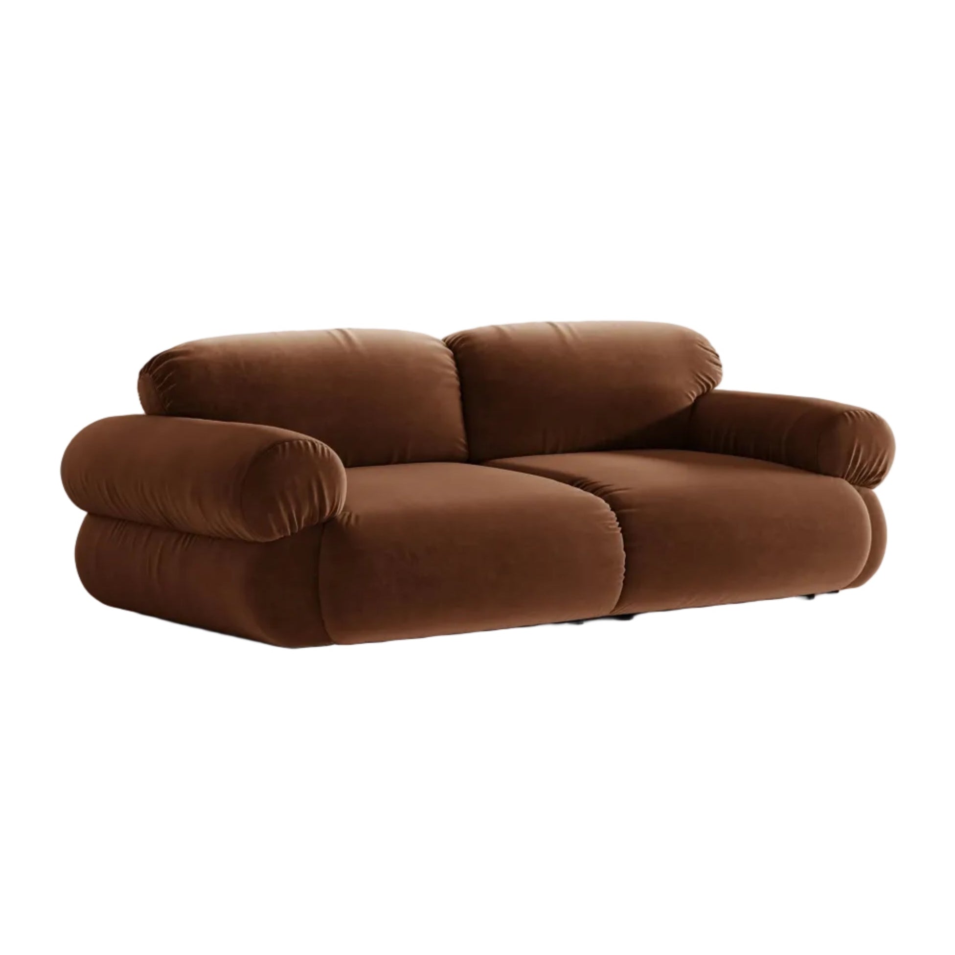 Sofa 3-zits fluweel OPHELIA bruin