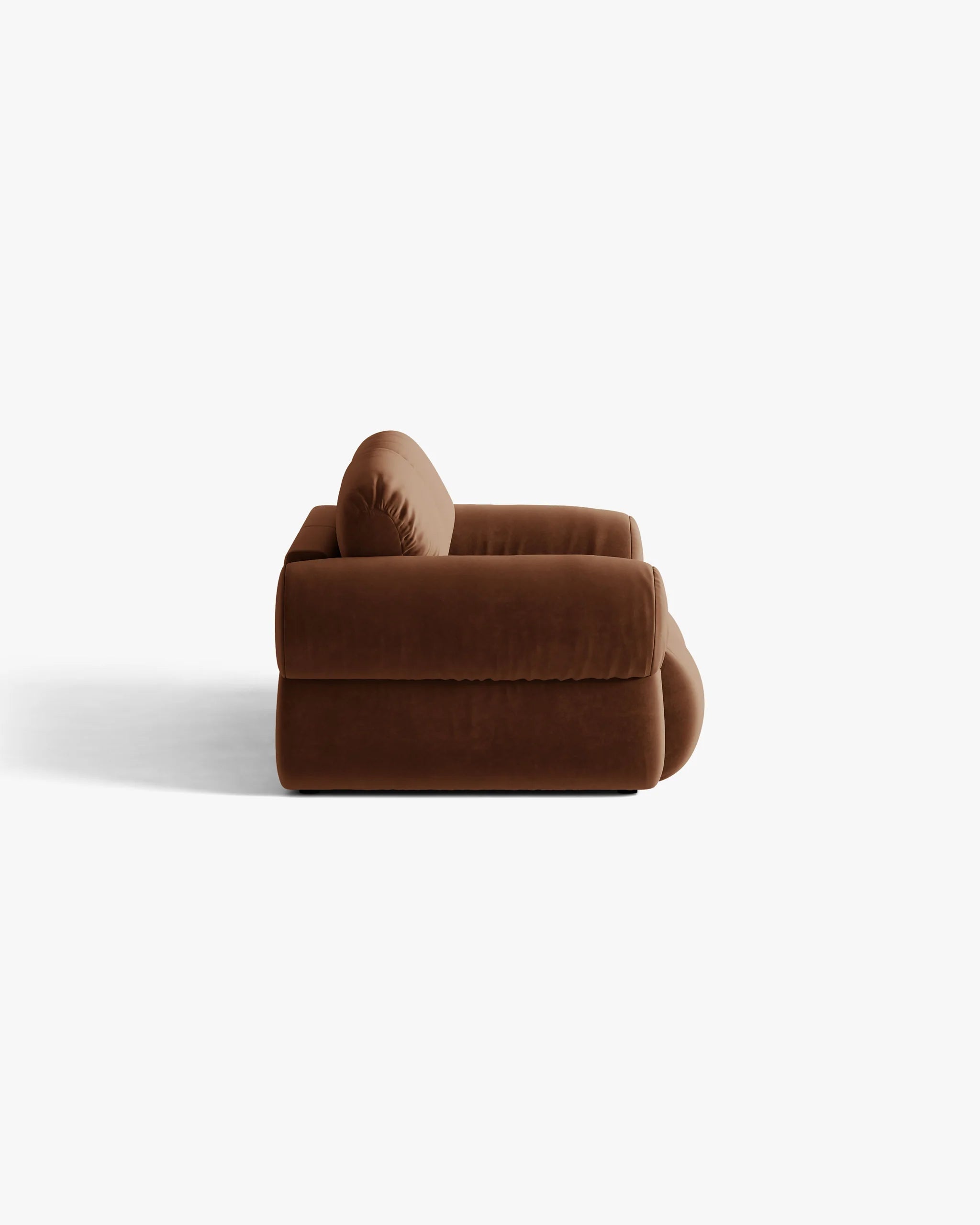 Sofa 3-zits fluweel OPHELIA bruin
