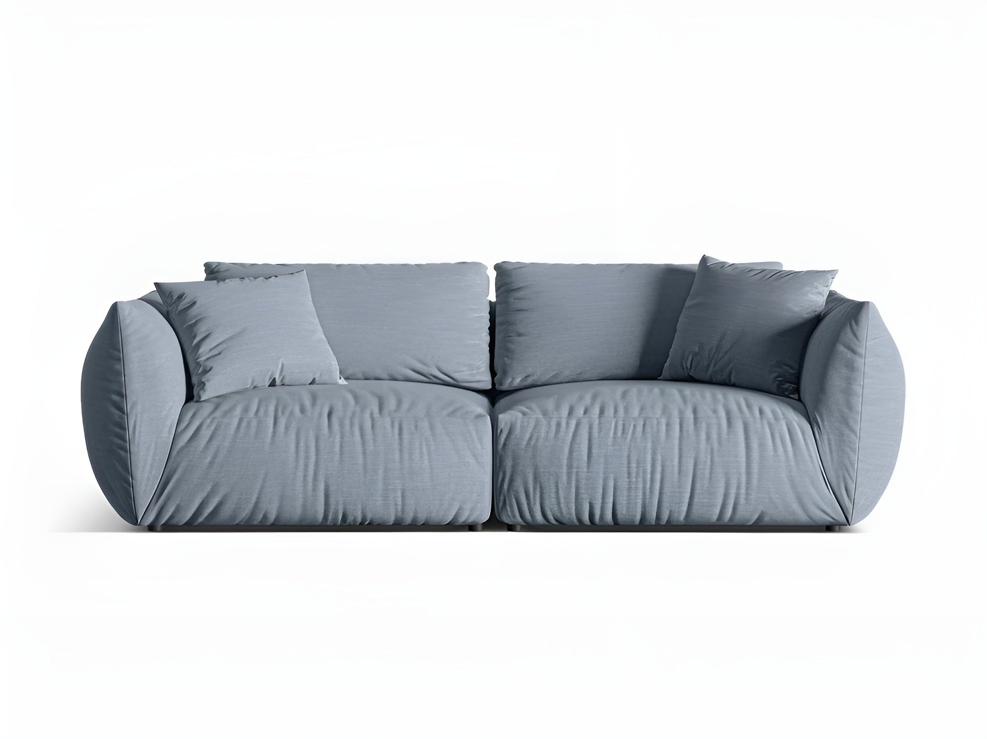 Sofa 4-Sitzer CHRIS hellblaues Chenille