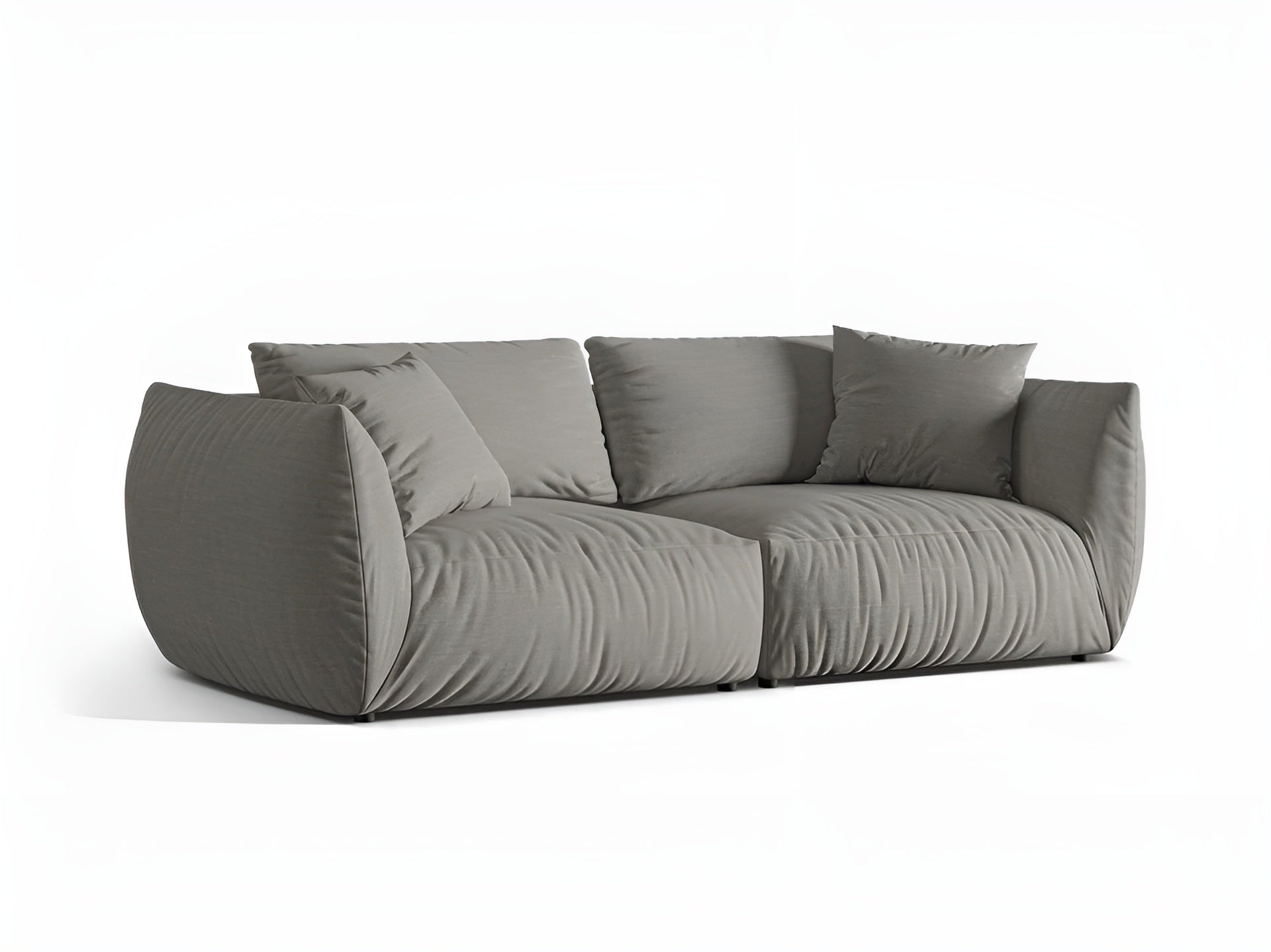Sofa 4-osobowa CHRIS szary szenil do salonu – Micadoni