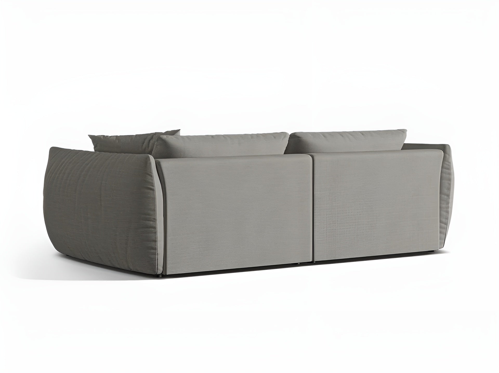 Sofa 4-osobowa CHRIS szary szenil – drewno