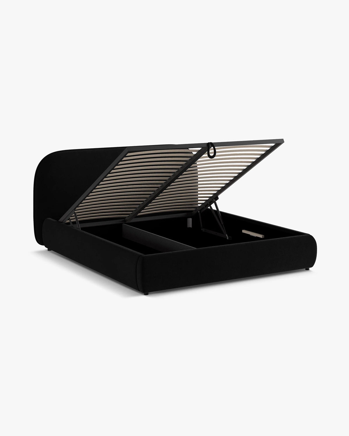 Velvet bed MURADA zwart
