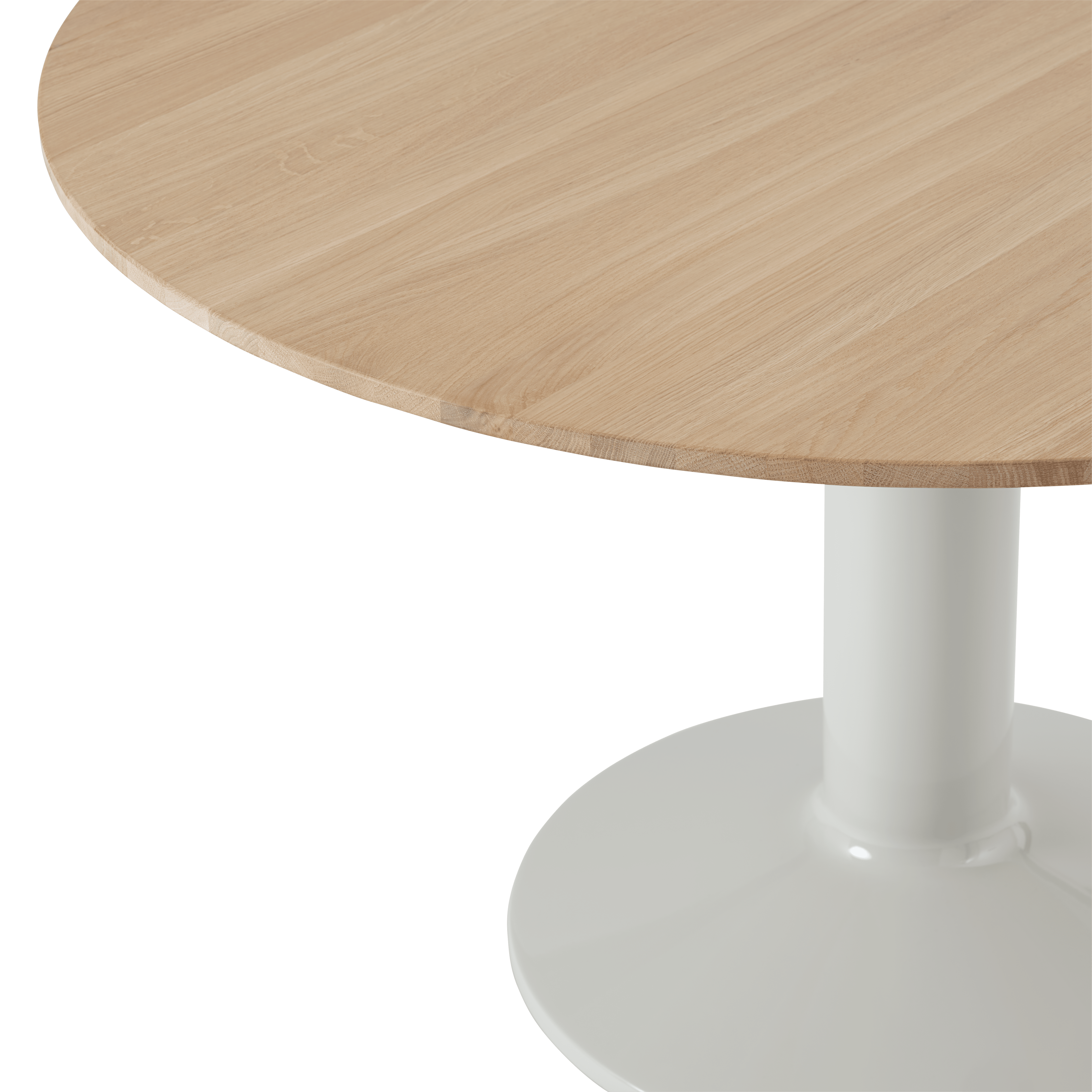 Ronde tafel MIDST geolied eiken met grijze basis
