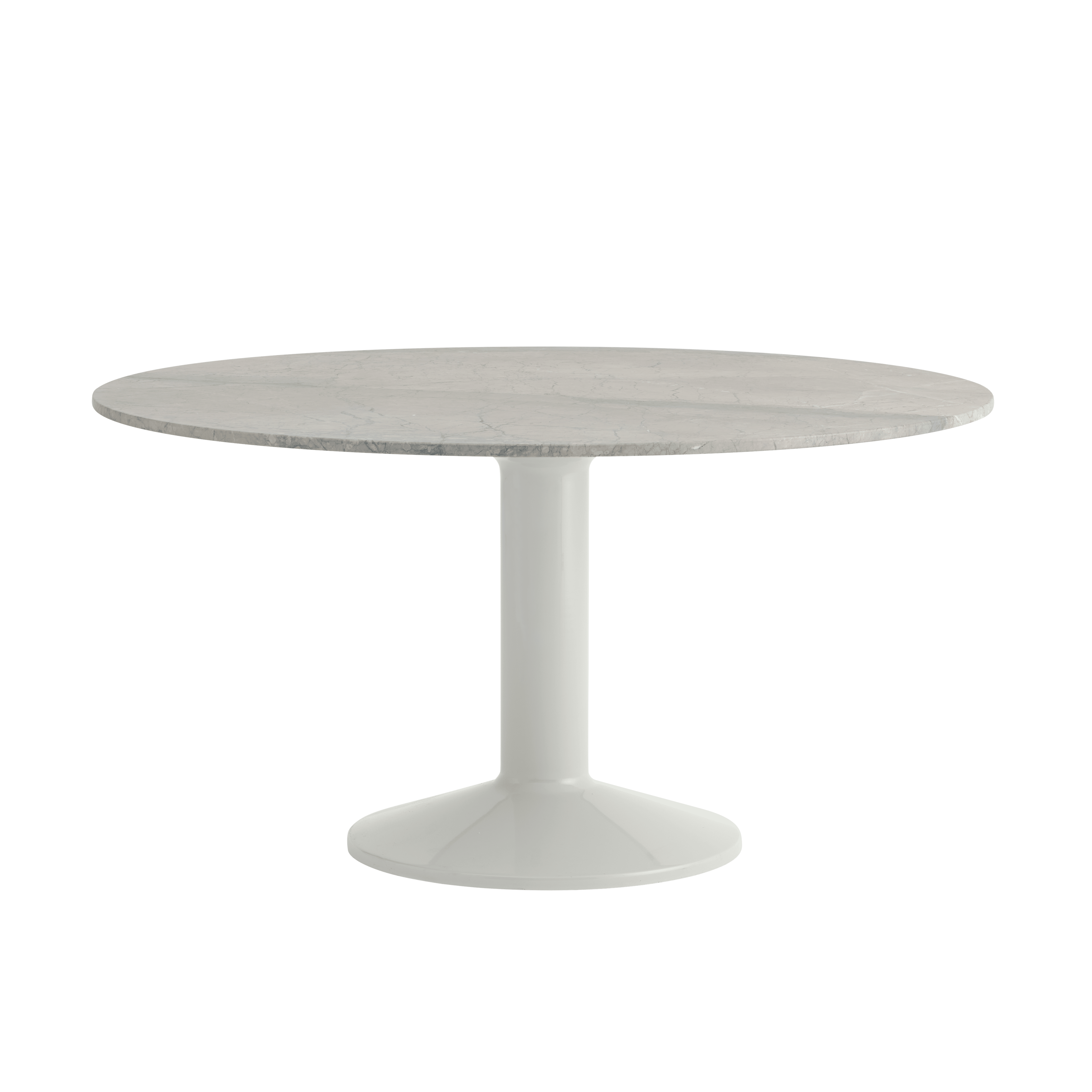 Ronde tafel MIDST grijs marmer met grijze voet