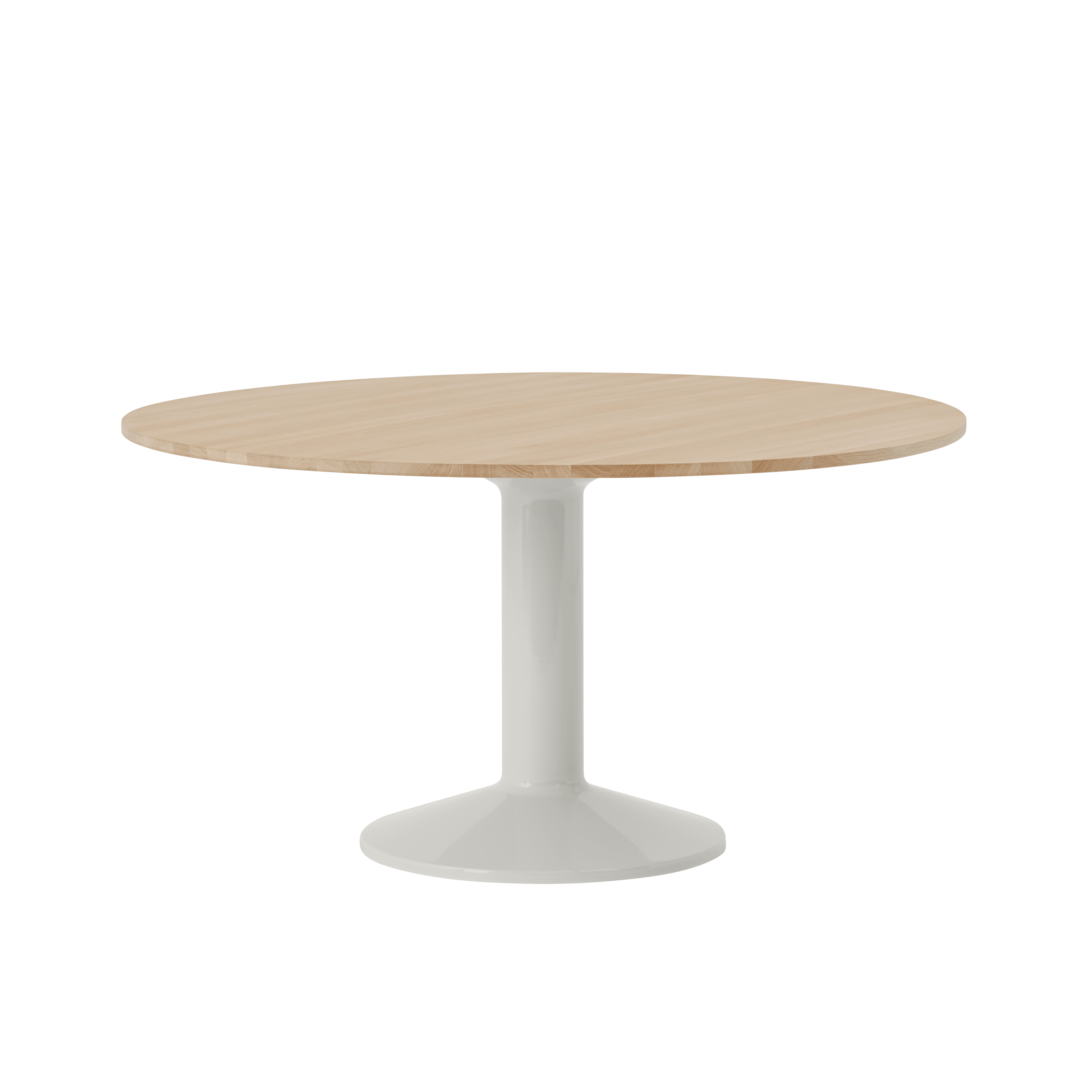 Ronde tafel MIDST geolied eiken met grijze basis