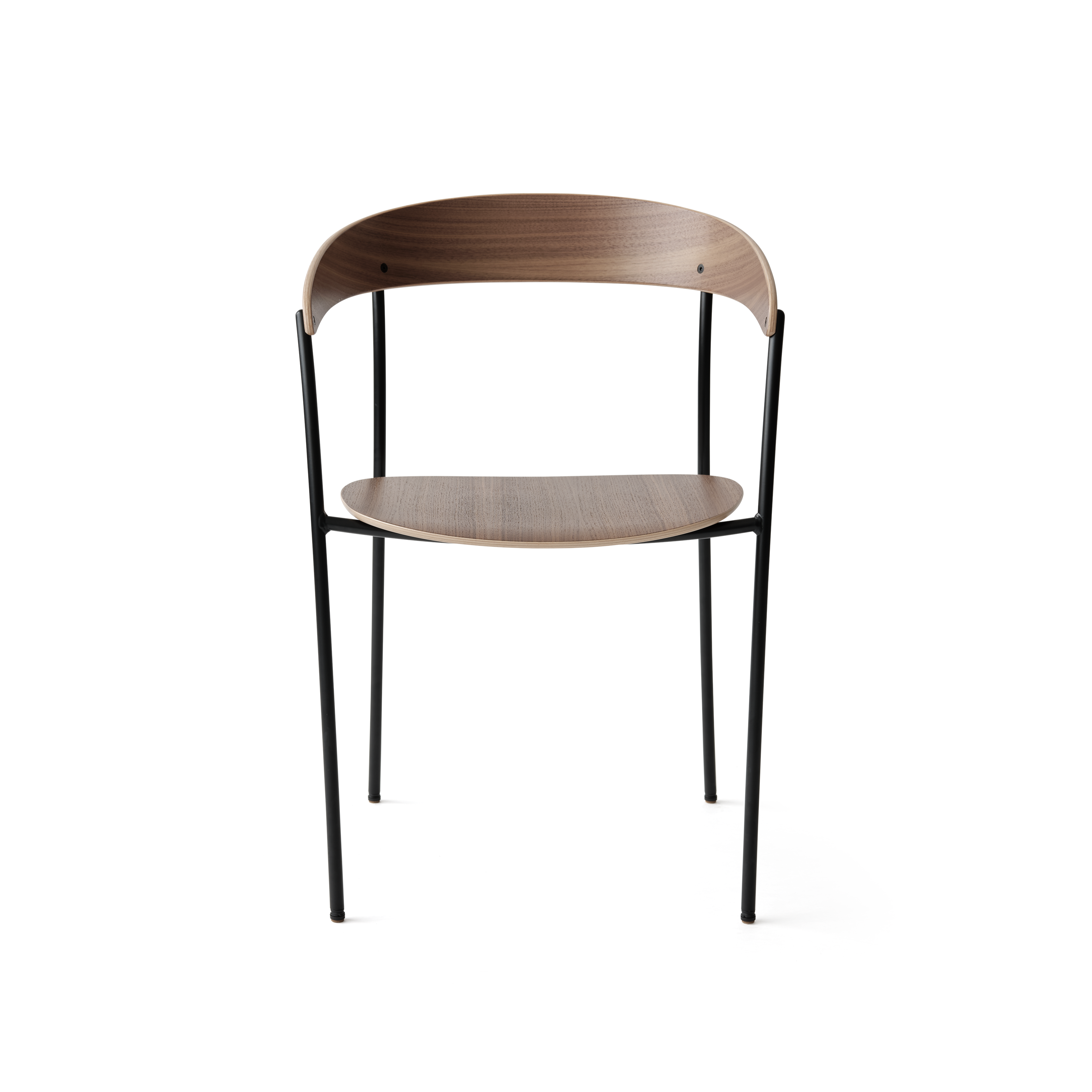 Fauteuil met armleuningen MISSING notenhoutfineer