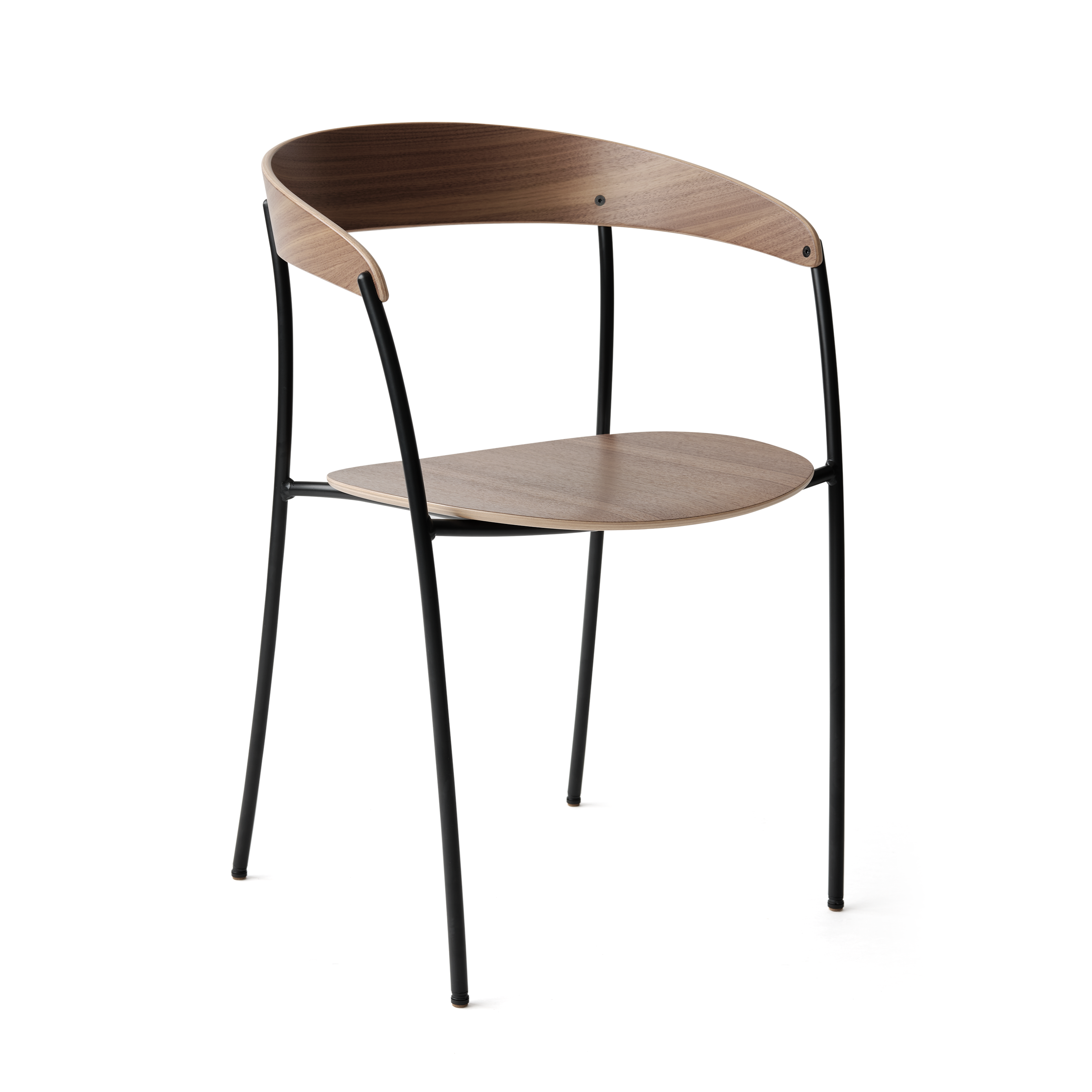 Fauteuil met armleuningen MISSING notenhoutfineer