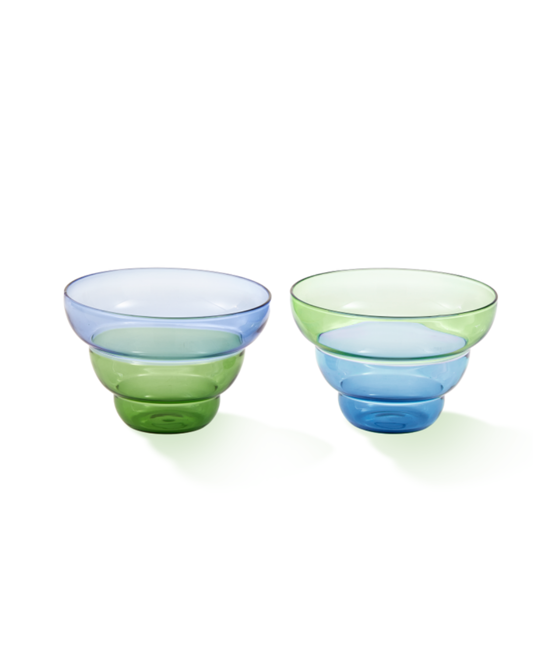 Set van MIZU KIRI kommen blauw met groen
