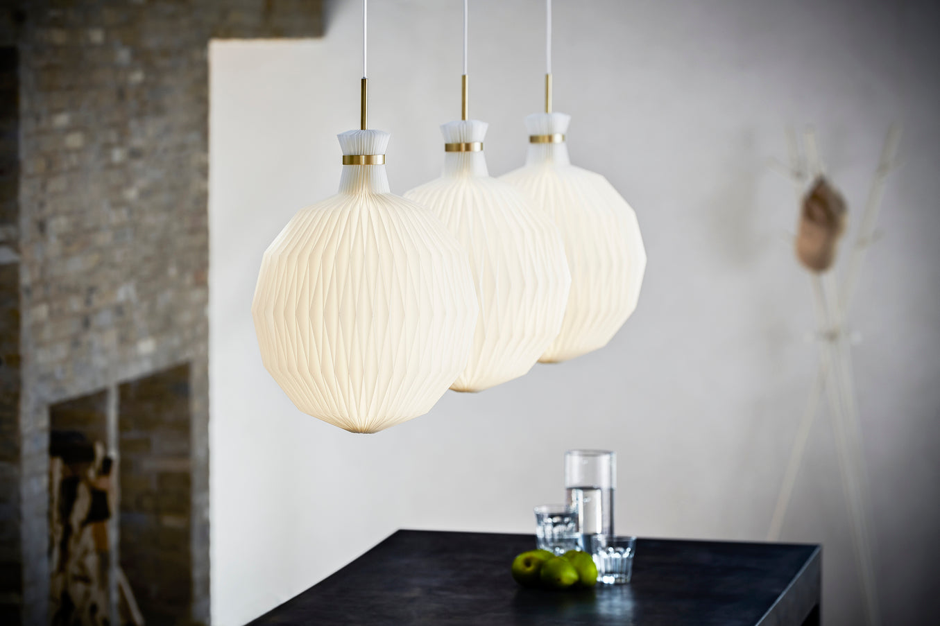 Hanglamp ophangset MODEL 101 geborsteld messing