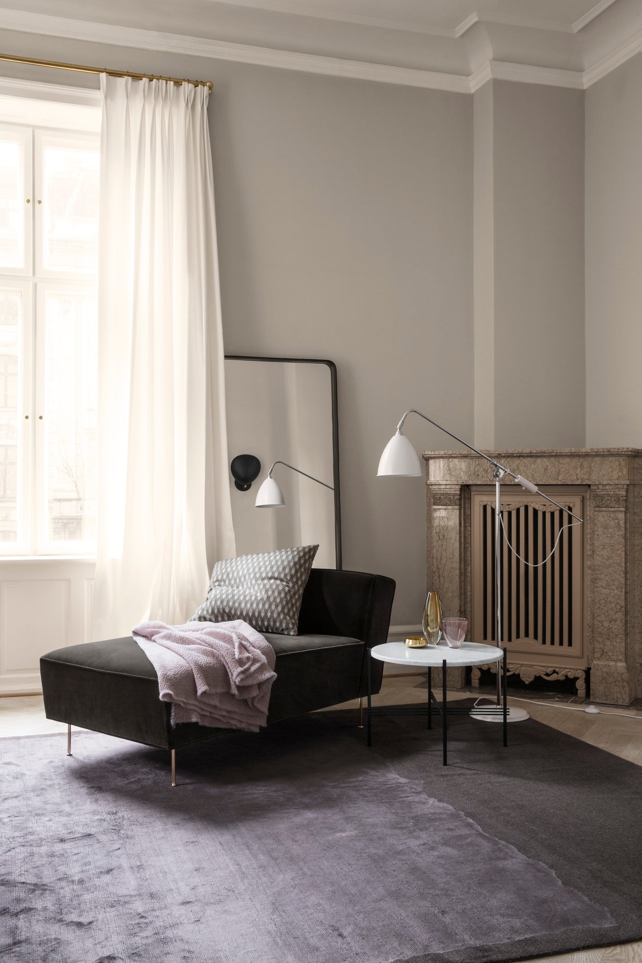 BESTLITE BL4 Brass Reading Floor Lamp