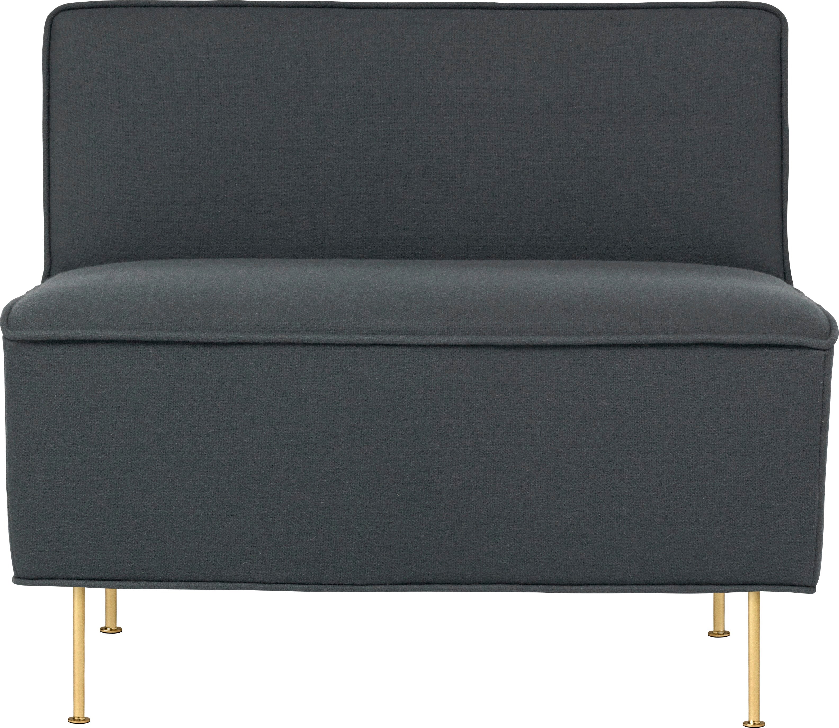 Sessel MODERN LINE gepolstert mit goldenem Fuß