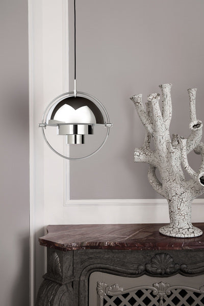 MULTI-LITE chrome pendant lamp
