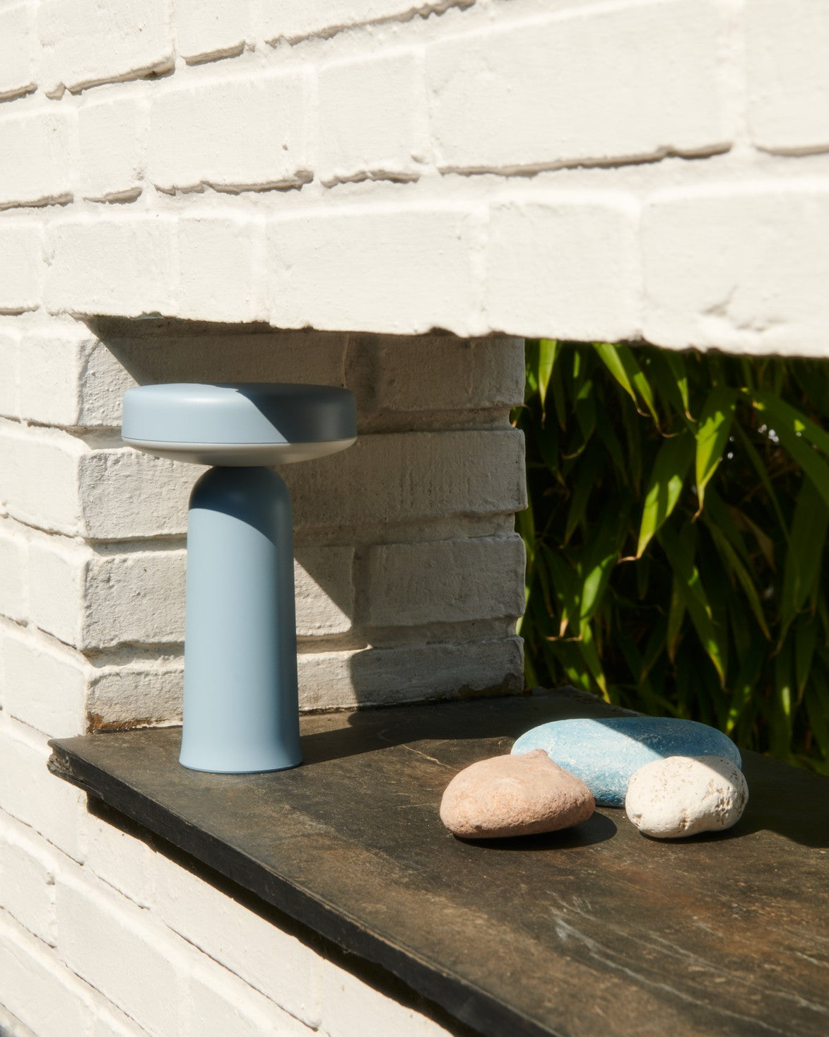 Draagbare buitenlamp EASE lichtblauw