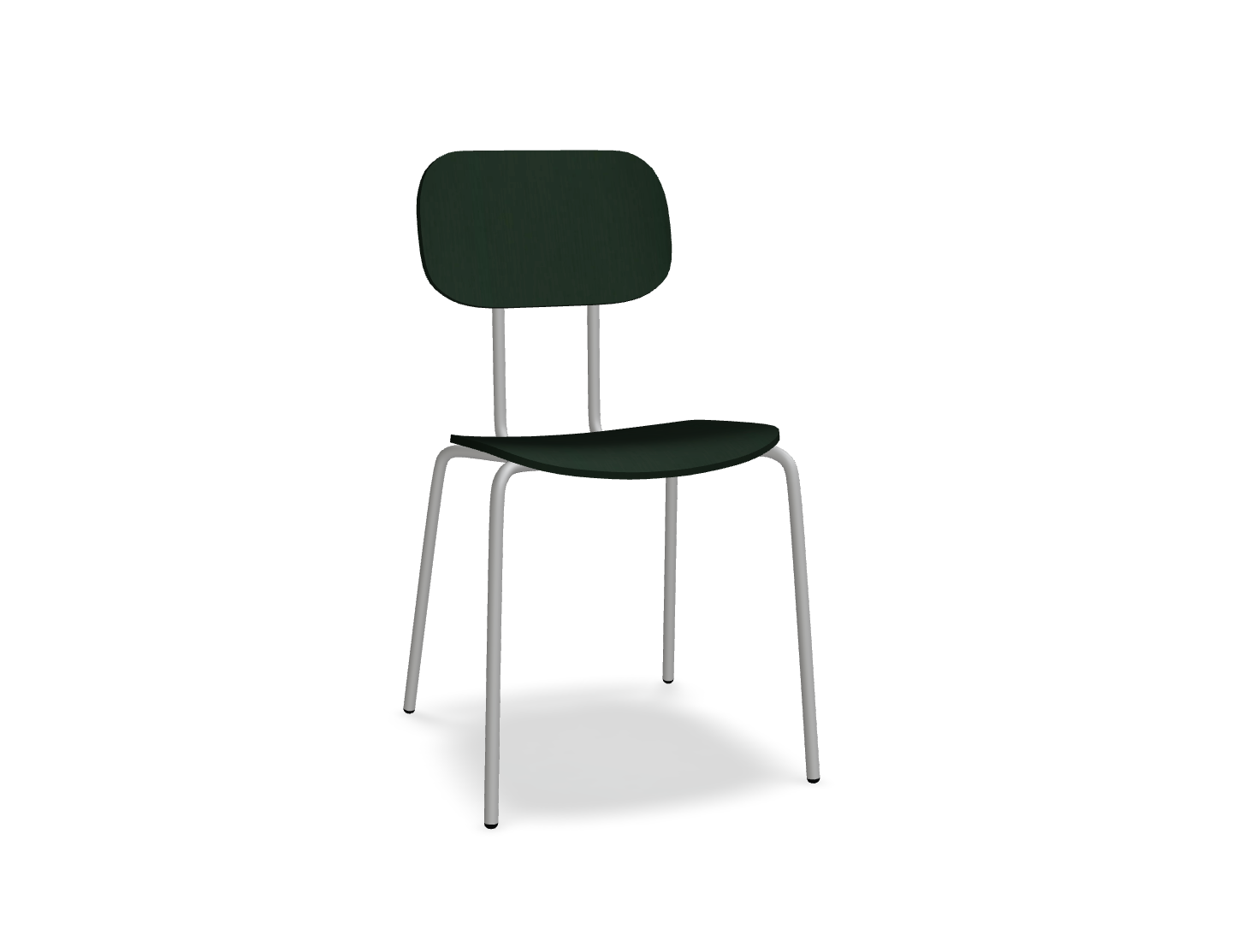 Krzesło NEW SCHOOL jasnoszara podstawa do jadalni – styl nowoczesny