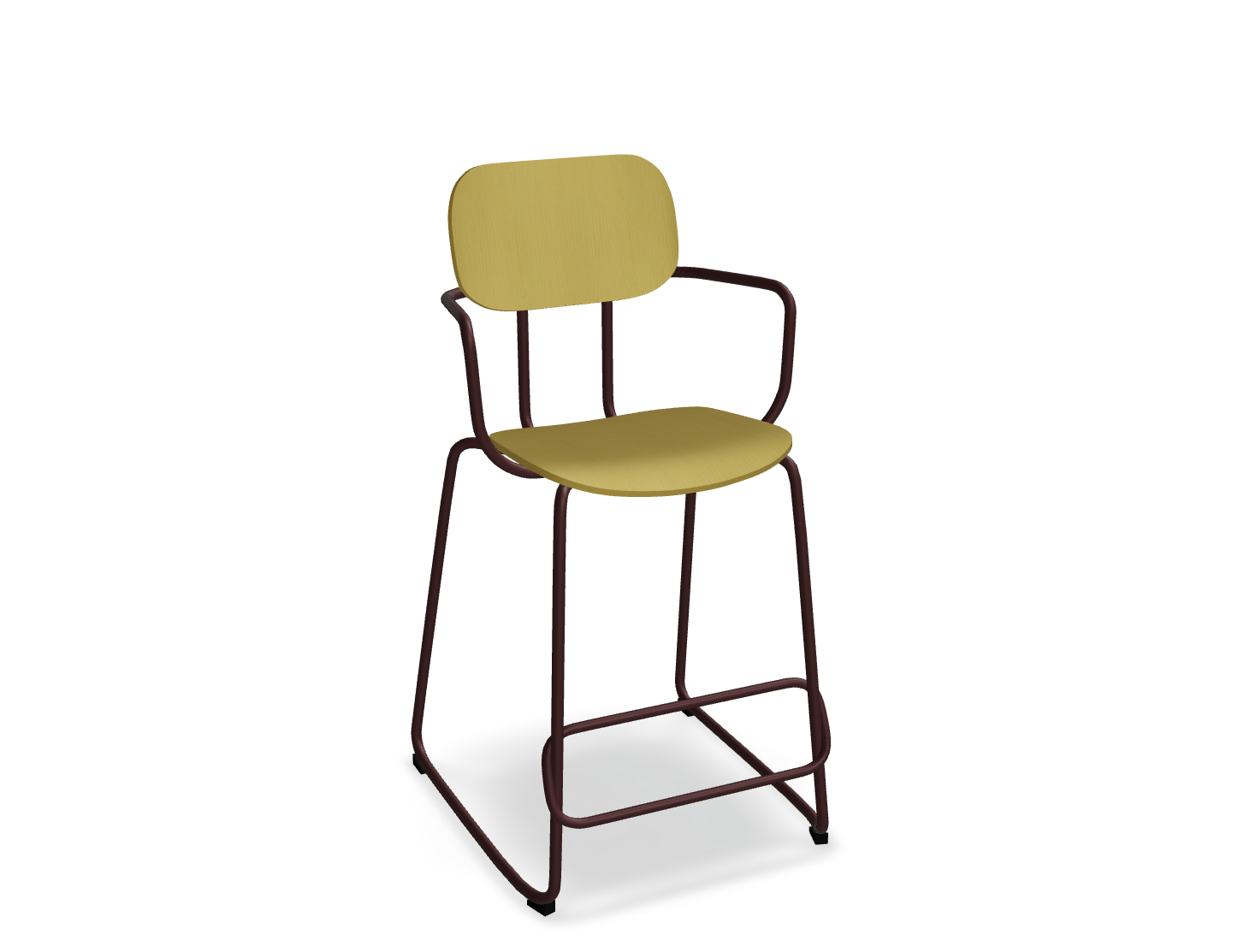 Hoker NEW SCHOOL bordowa podstawa do kuchni – .mdd