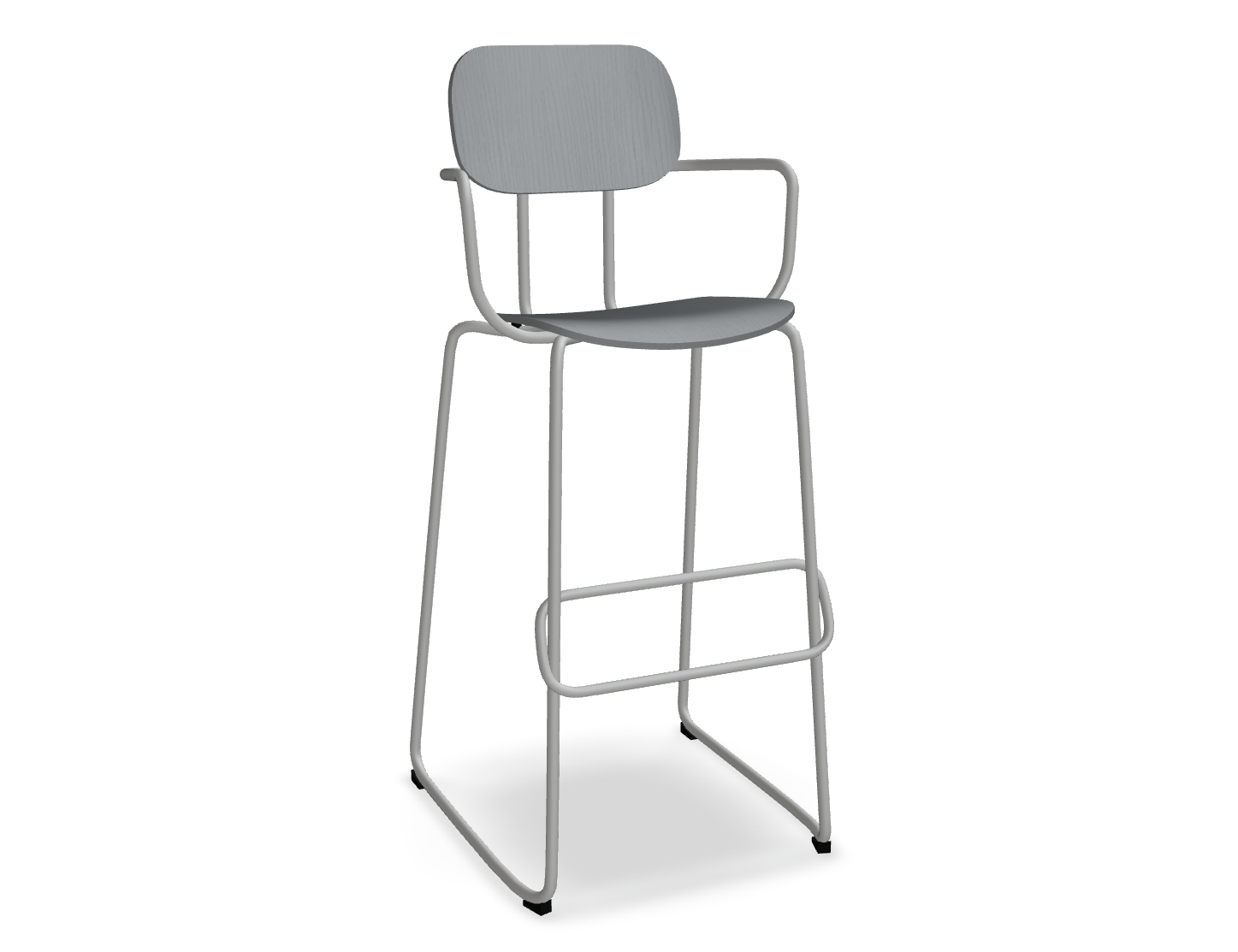 Hoker NEW SCHOOL jasnoszara podstawa – styl nowoczesny