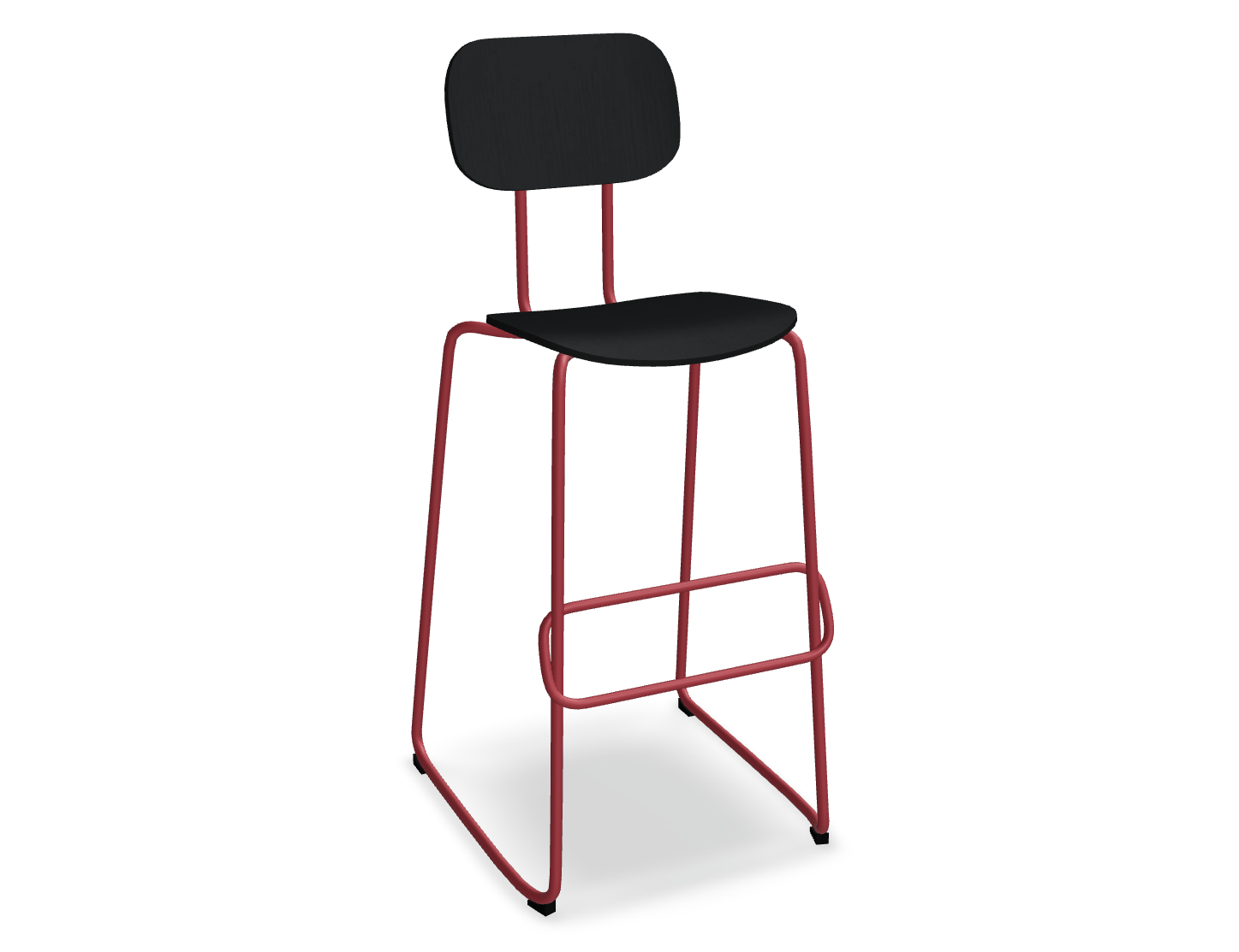 Hoker NEW SCHOOL czerwona podstawa do kuchni – .mdd