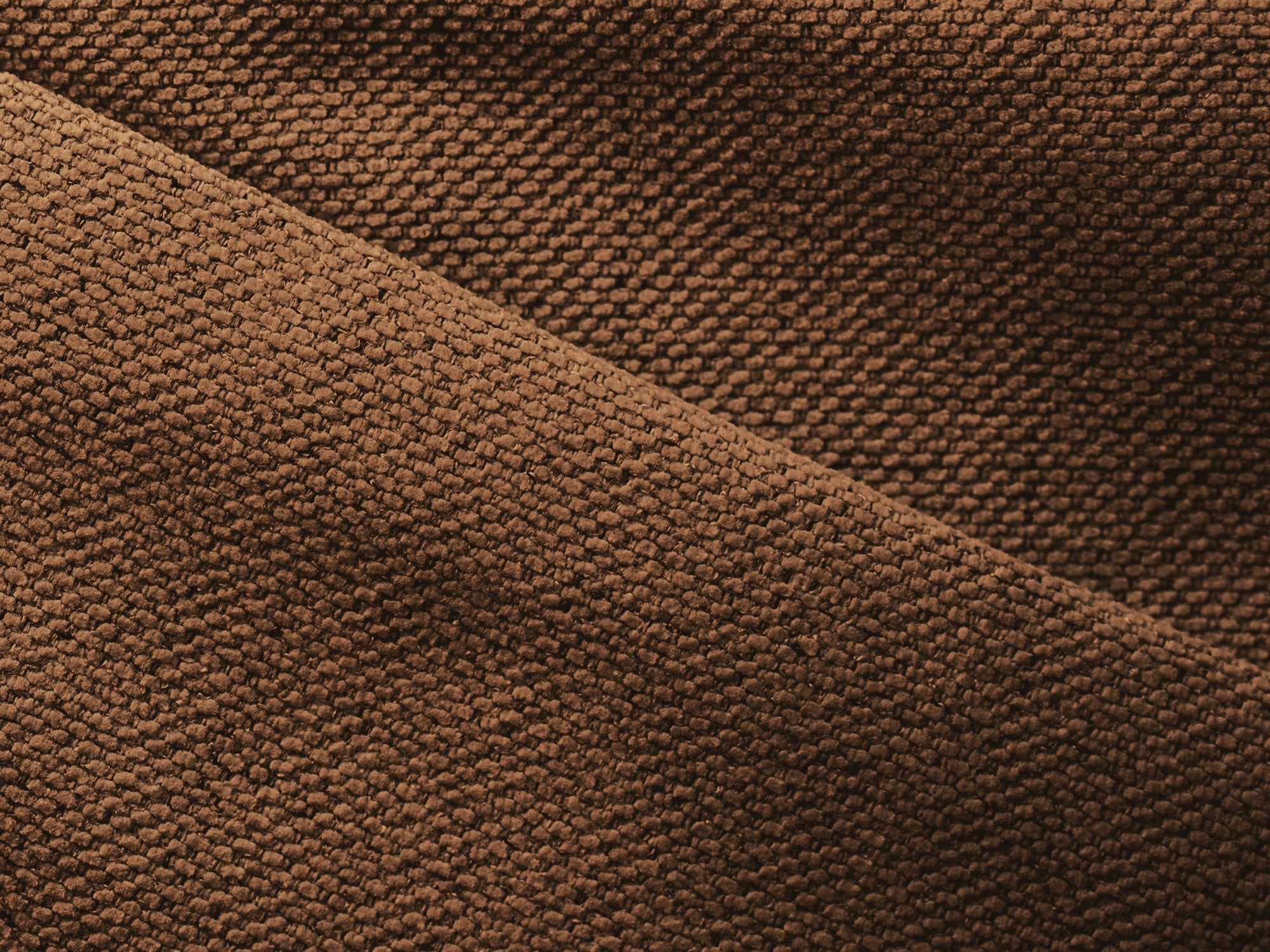 Panoramic Corner Sofa with Sleeping Function NANEA Terracotta