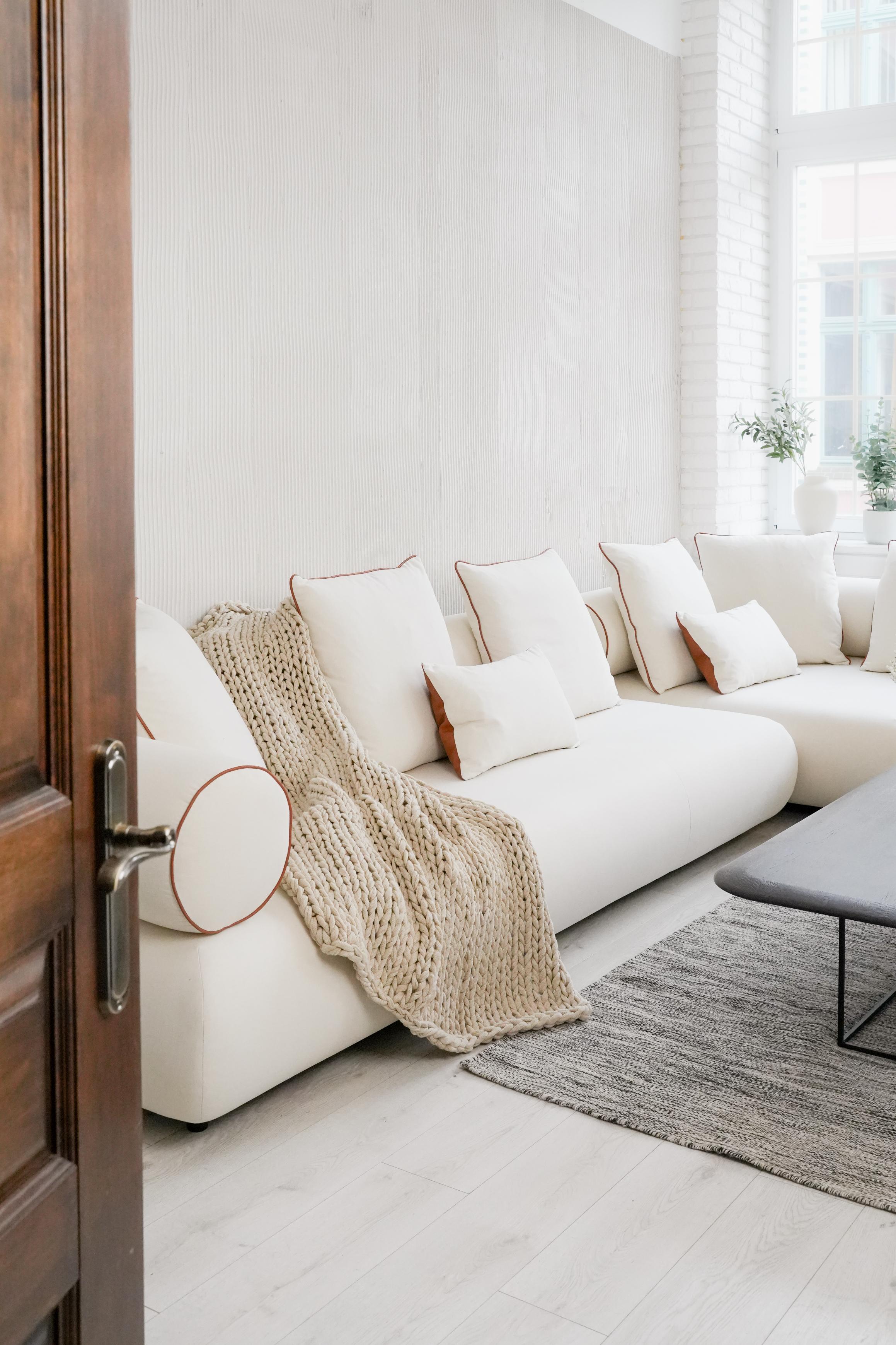 Modulaire rechtse hoekbank CASABLANCA gepersonaliseerd