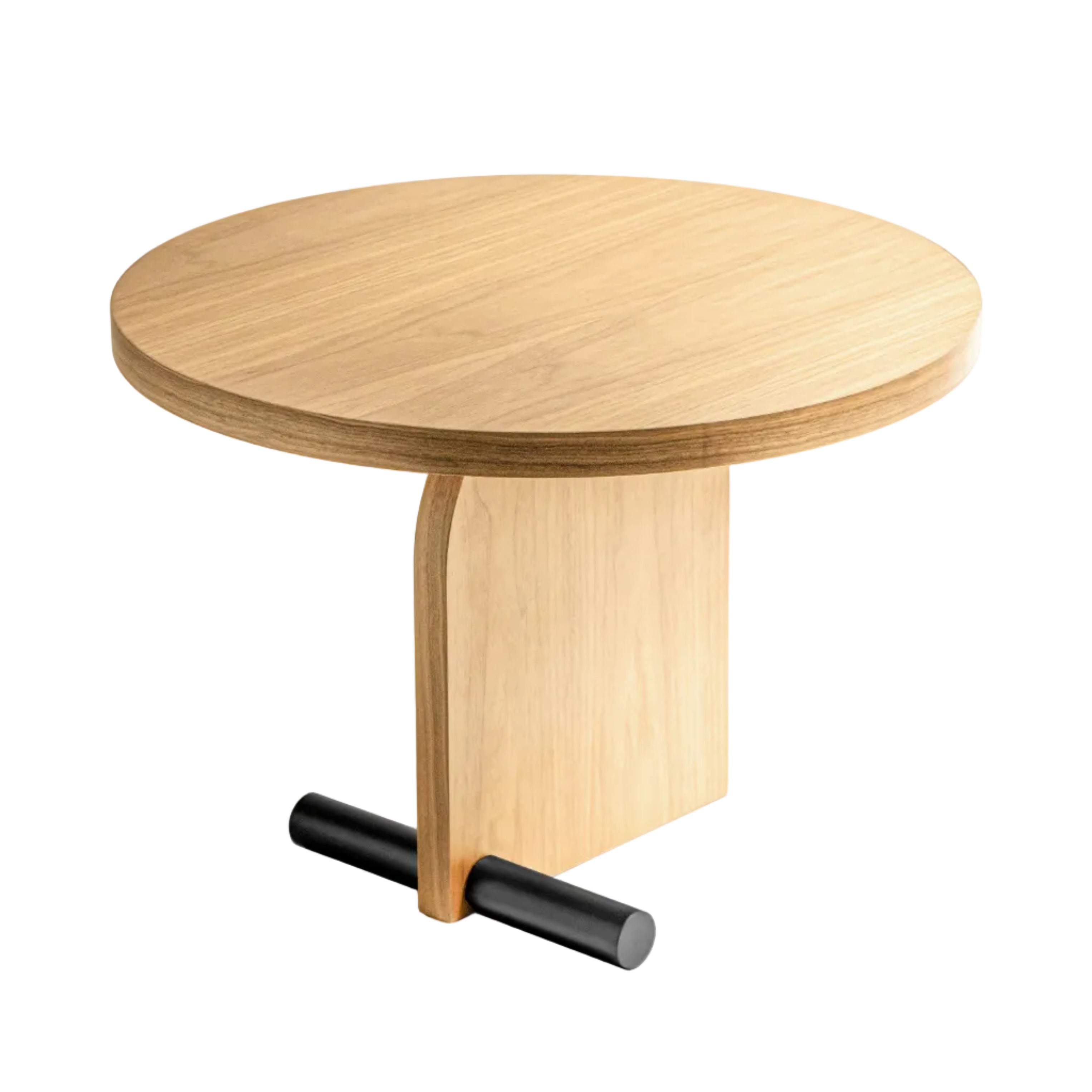 NOVA oak veneer coffee table with black finish