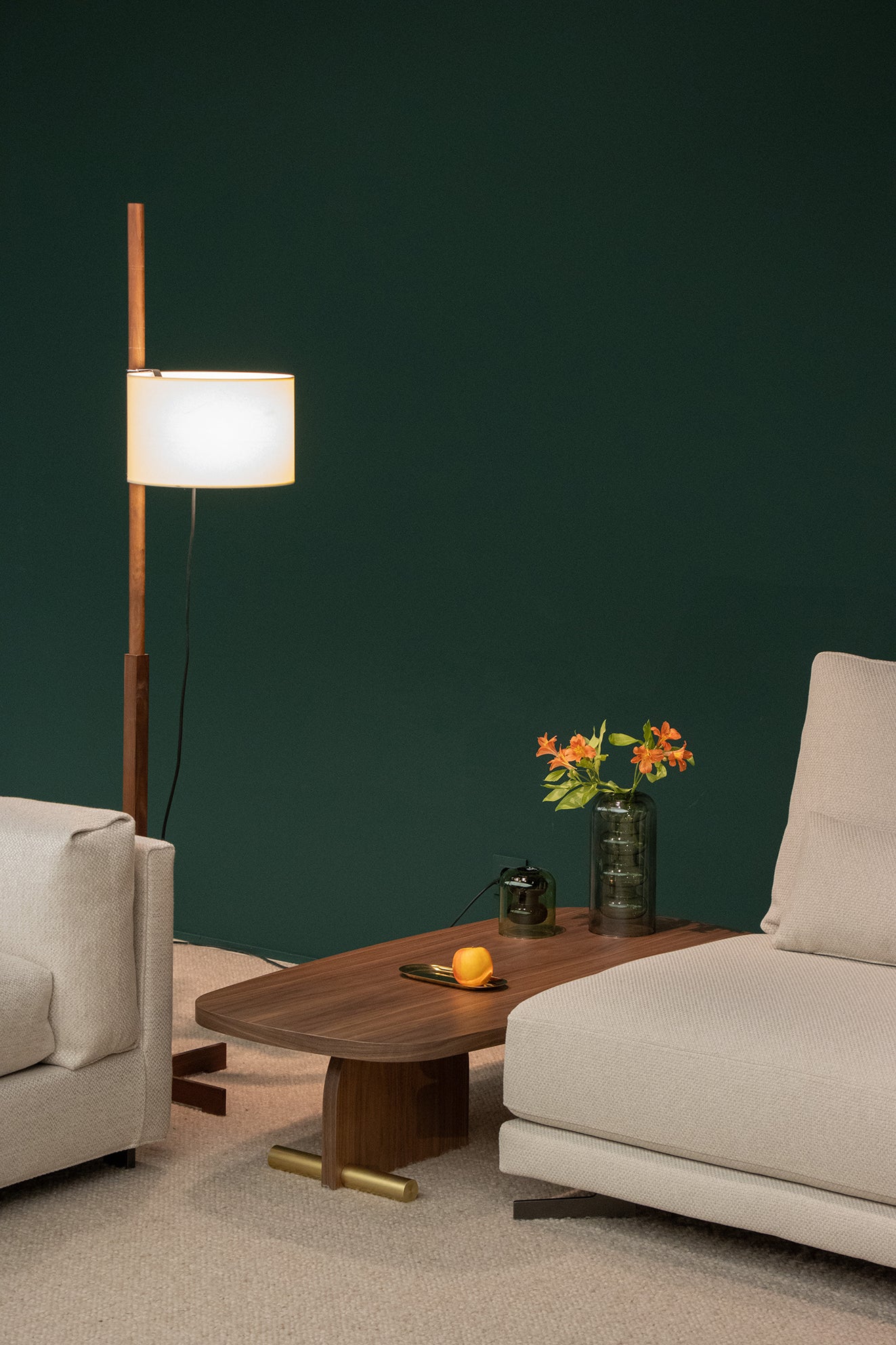 Ovale houten NOVA salontafel