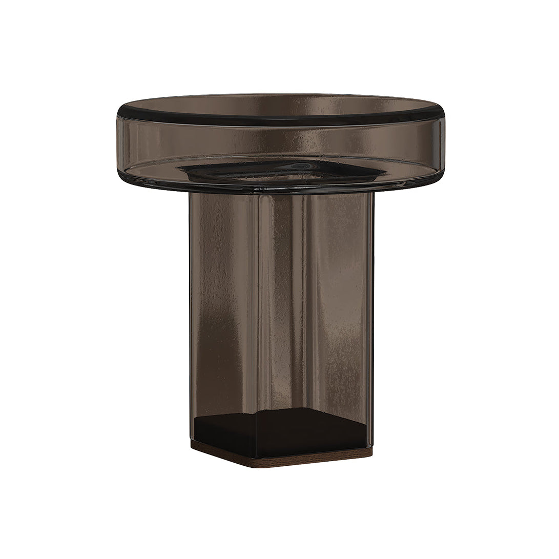 Bijzettafel NAKED gerookt glas