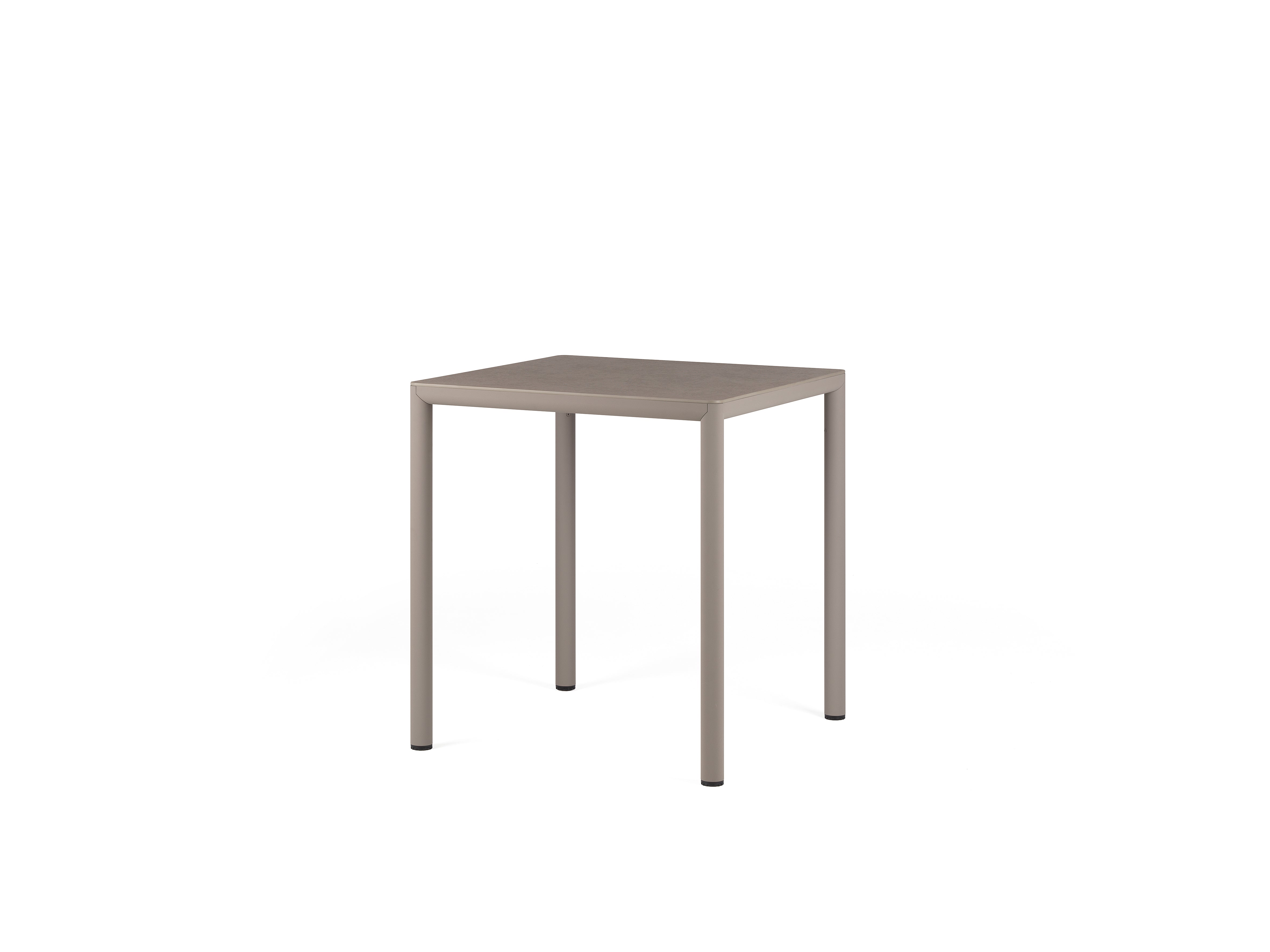 Quadratischer Außentisch PIAVE taupe