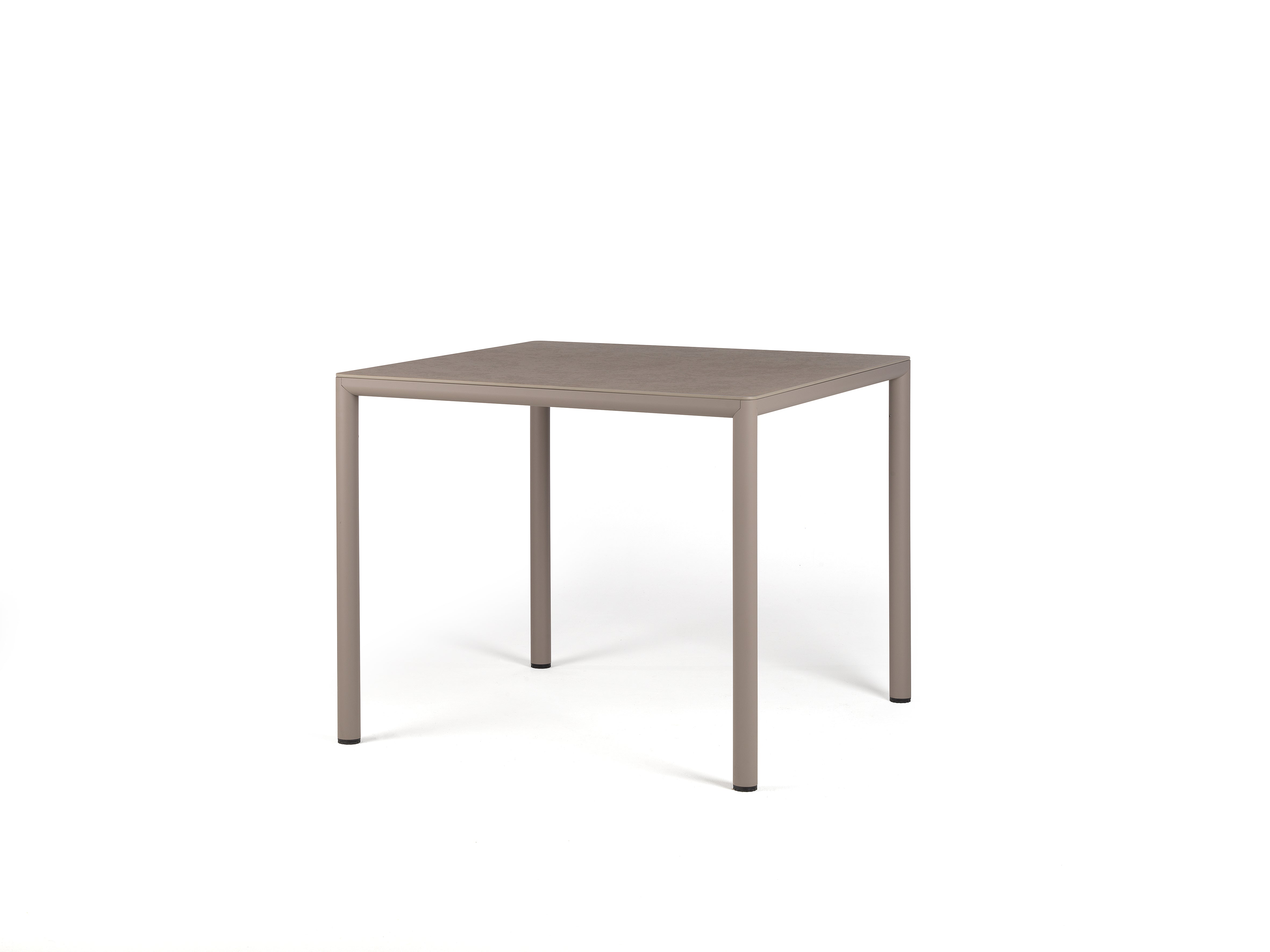 Quadratischer Außentisch PIAVE taupe