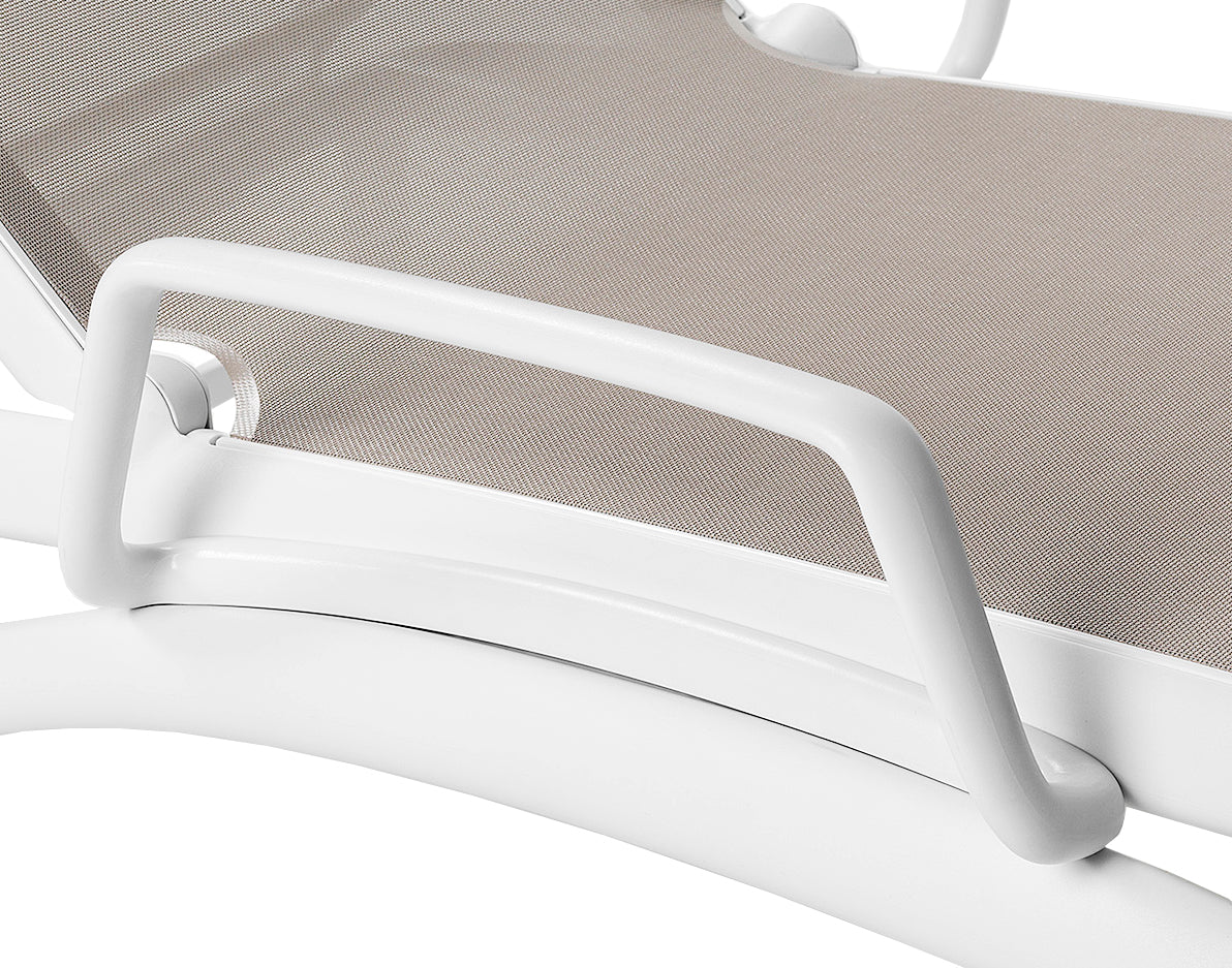 ATLANTICO taupe outdoor lounger