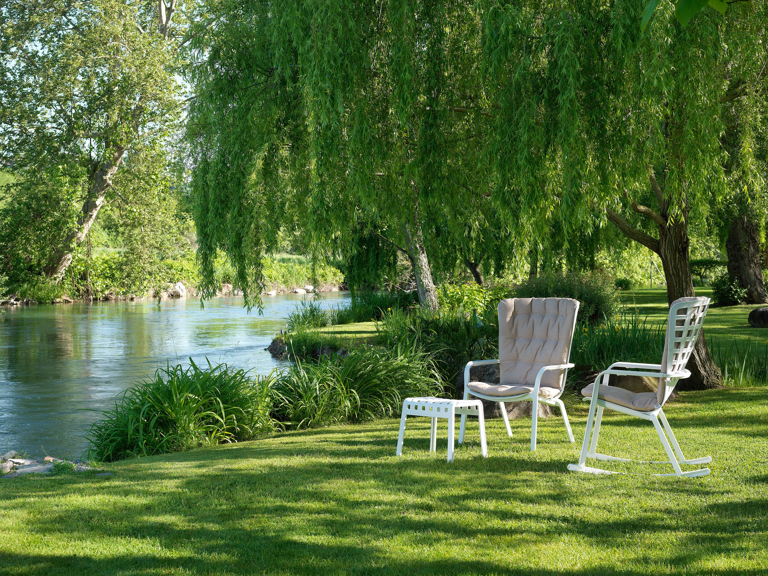 Außenstuhl FOLIO weiß