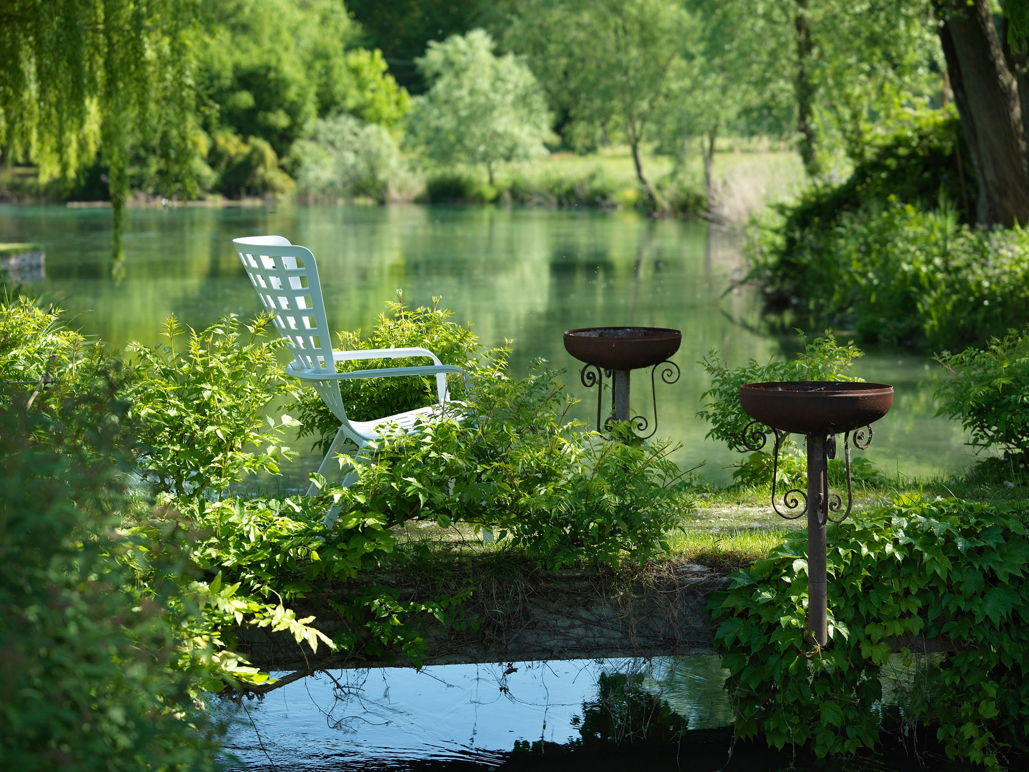 Außenstuhl FOLIO weiß