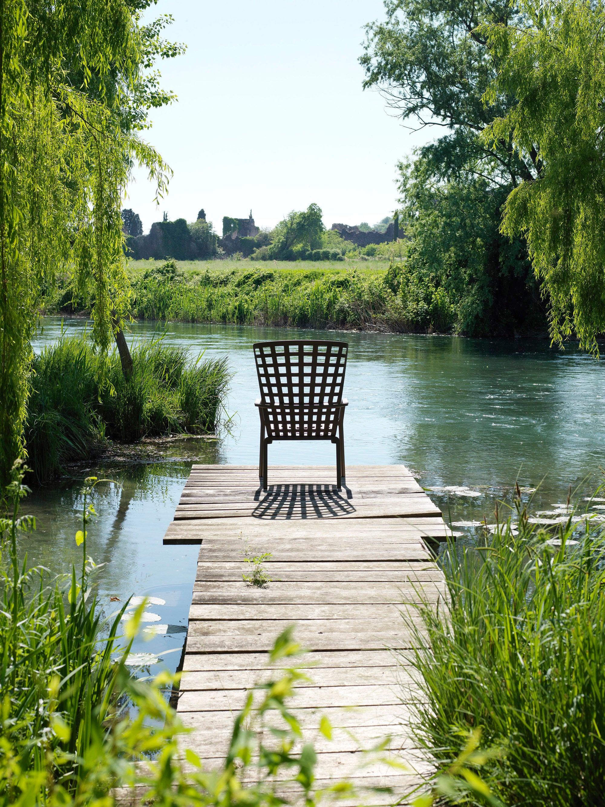 Buitenfauteuil FOLIO bruin