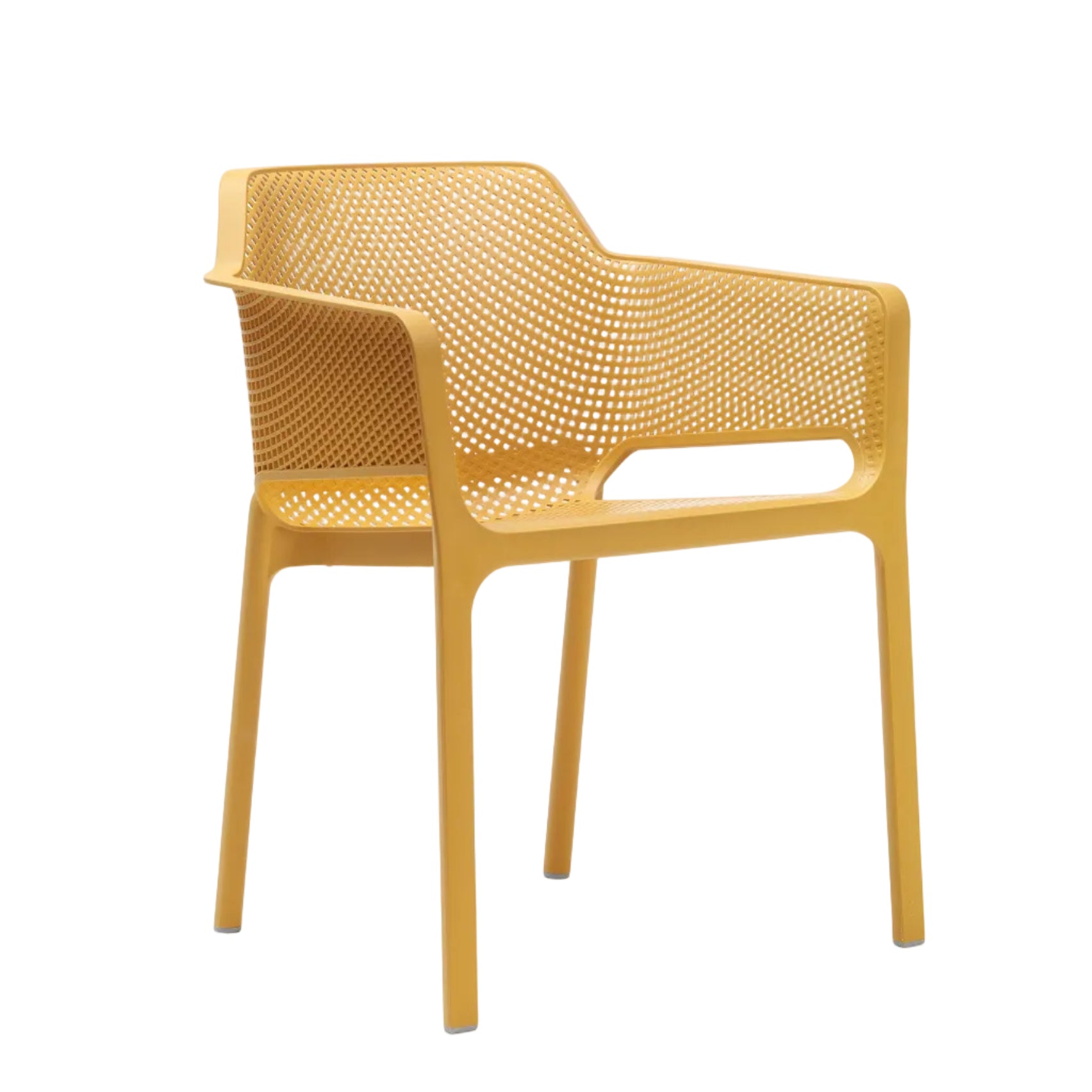 Buitenstoel NET mosterdkleur