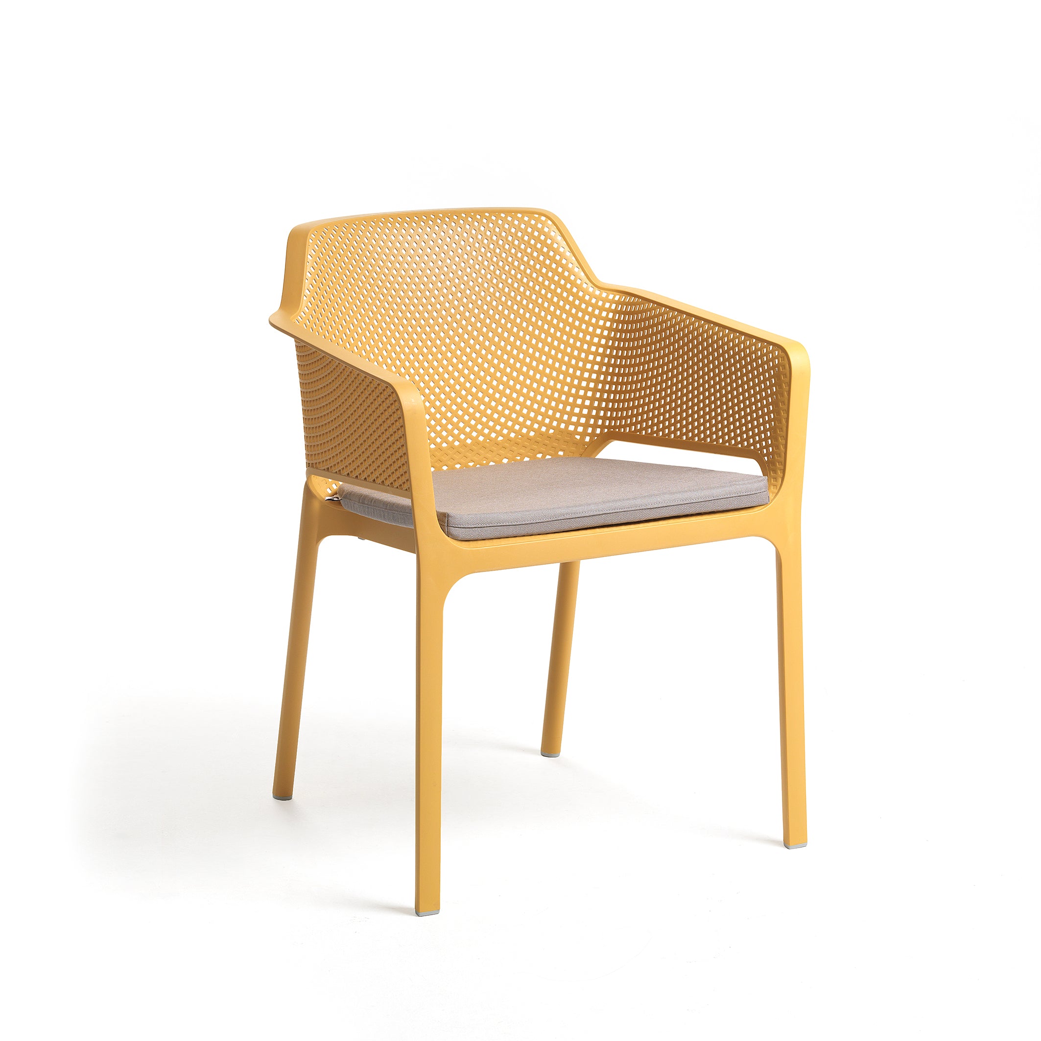 Buitenstoel NET mosterdkleur