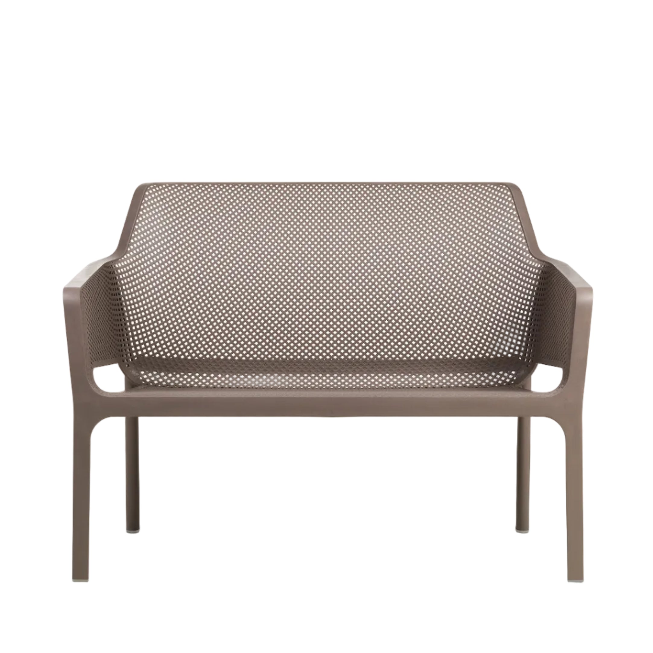 NET taupe outdoor bench