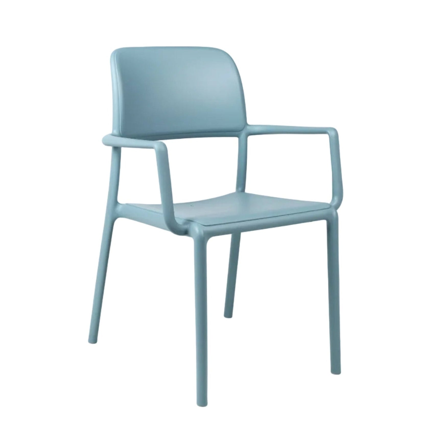 Buitenstoel met armleuningen RIVA blauw