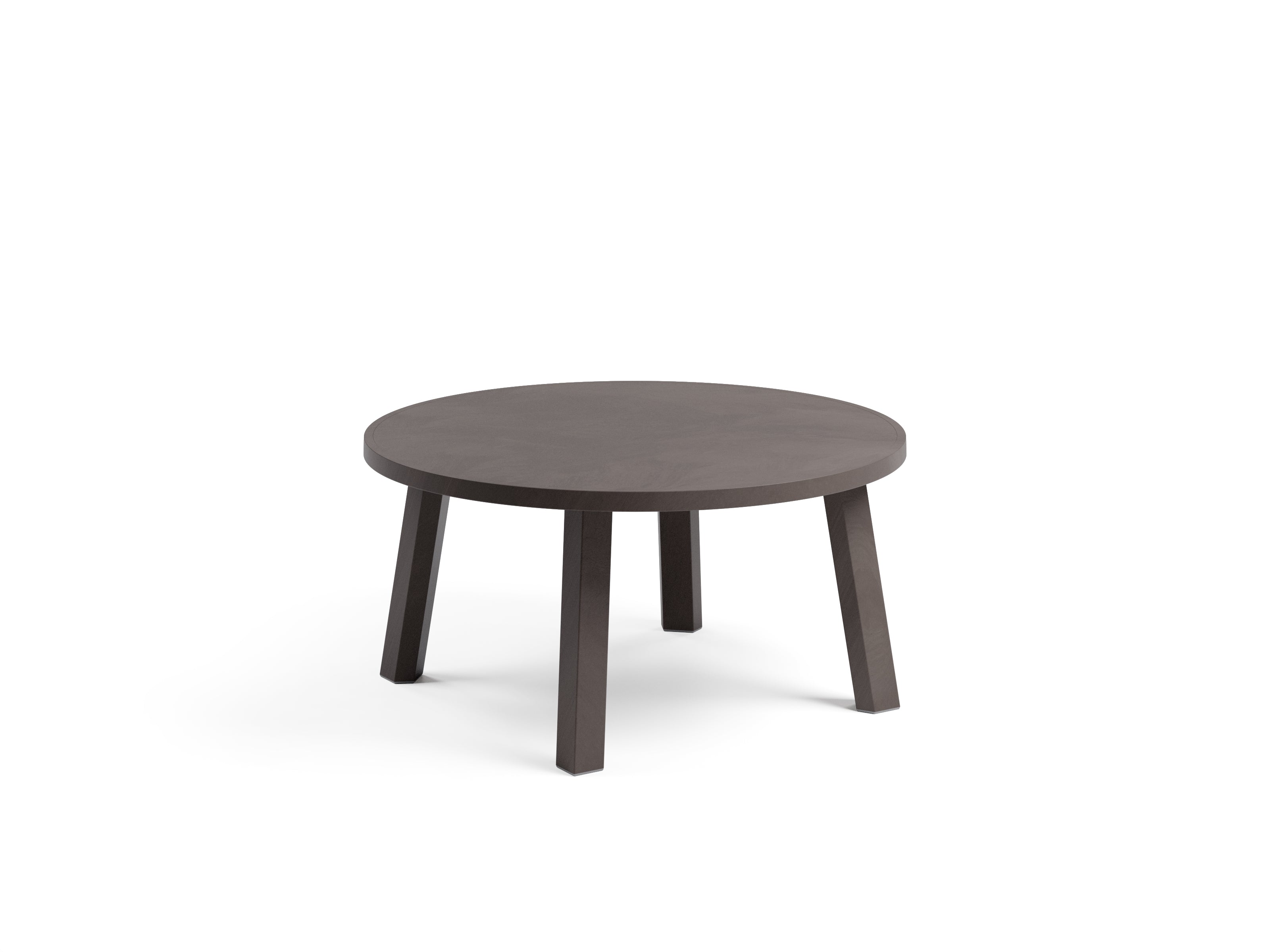 Ronde buitenbijzettafel MAXIMO aardbruin