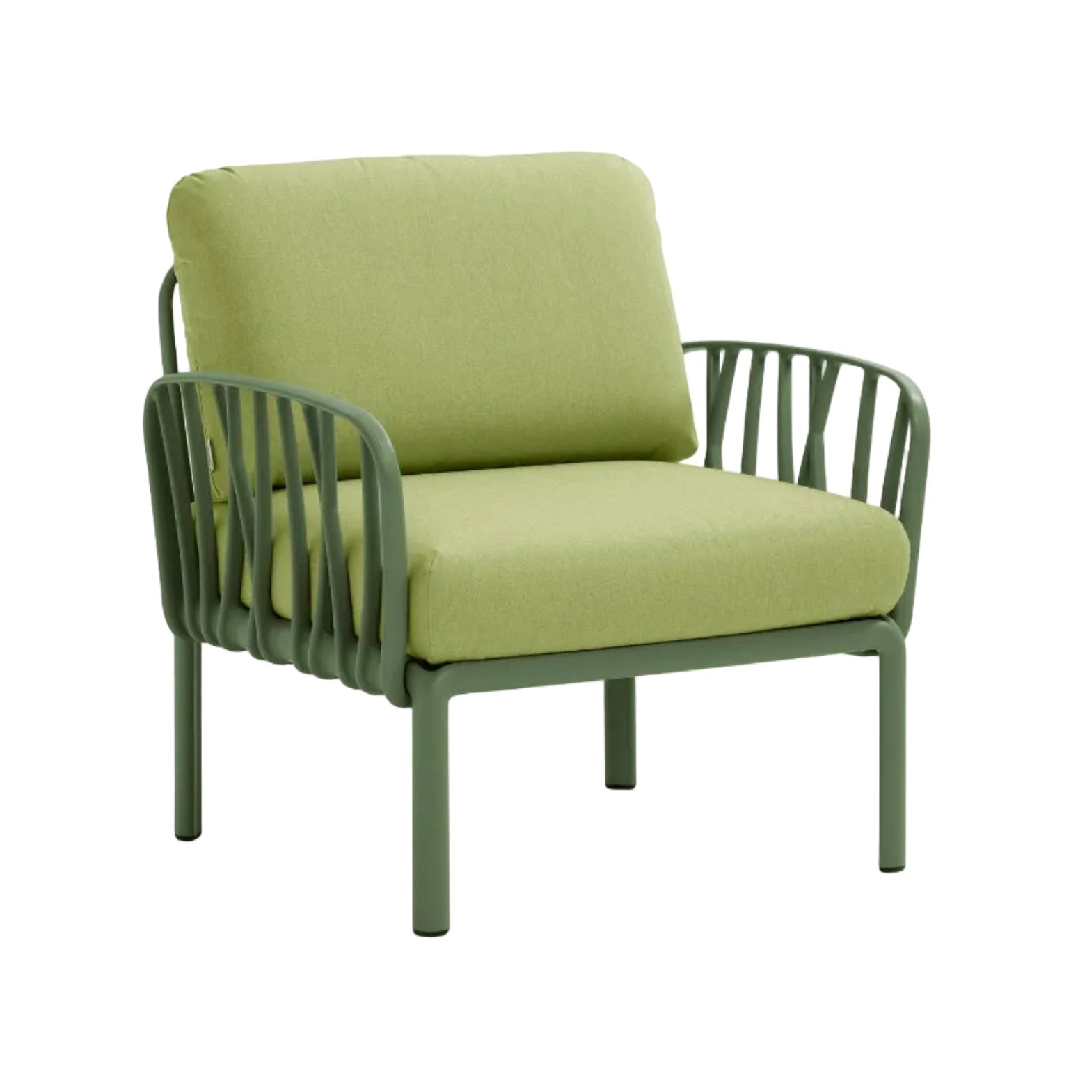 Buitenfauteuil KOMODO groen Sunbrella® met groene agave basis